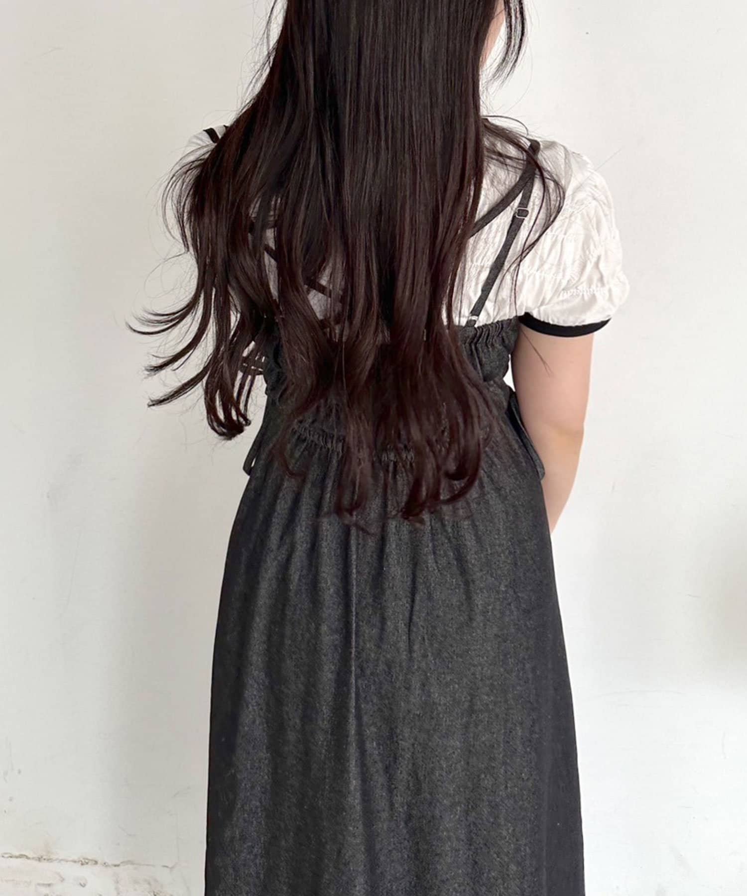 OLIVE des OLIVE(オリーブ デ オリーブ) フロントジップキャミワンピース