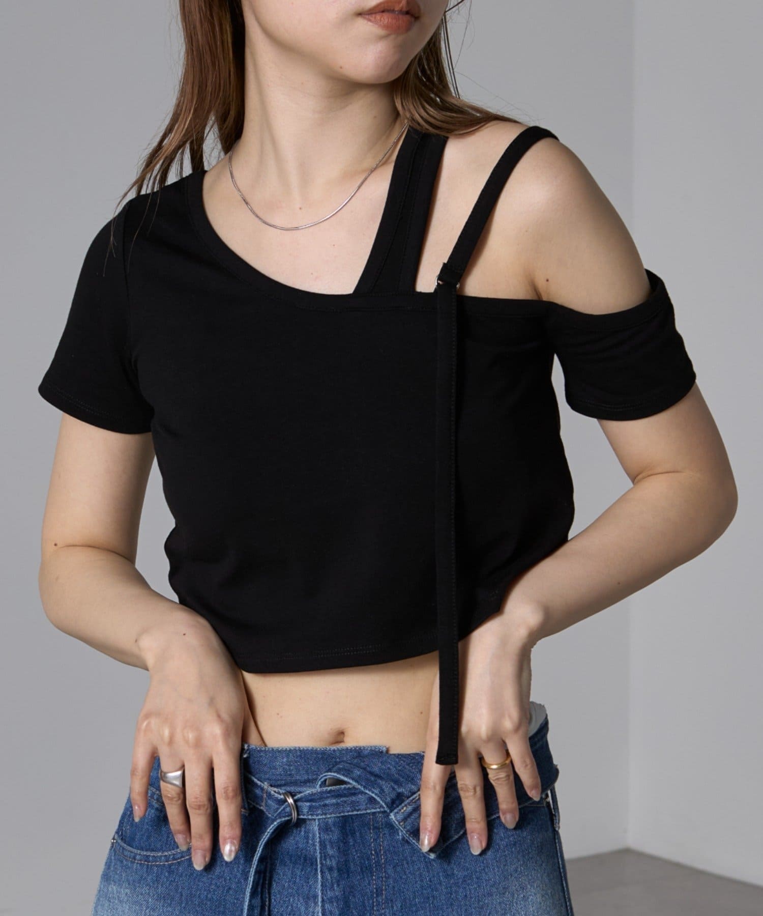 OUTLET(アウトレット) 【RAY CASSIN】レイヤードワンショルTシャツ