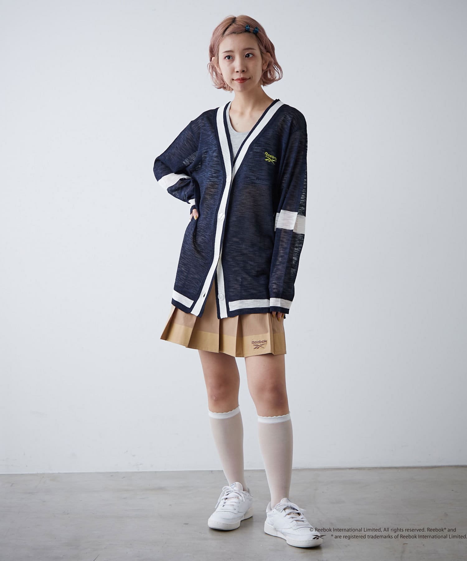 Ciaopanic】【Reebok/リーボック】別注サマーニットカーディガン