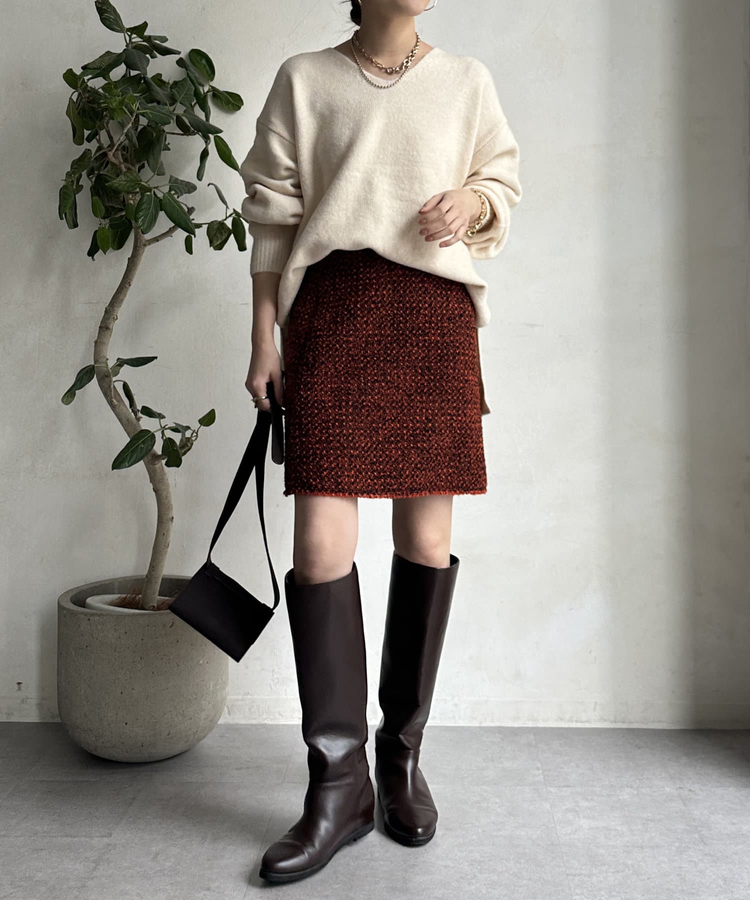 WEB限定】ヤクライクVネックプルオーバー | DOUDOU(ドゥドゥ