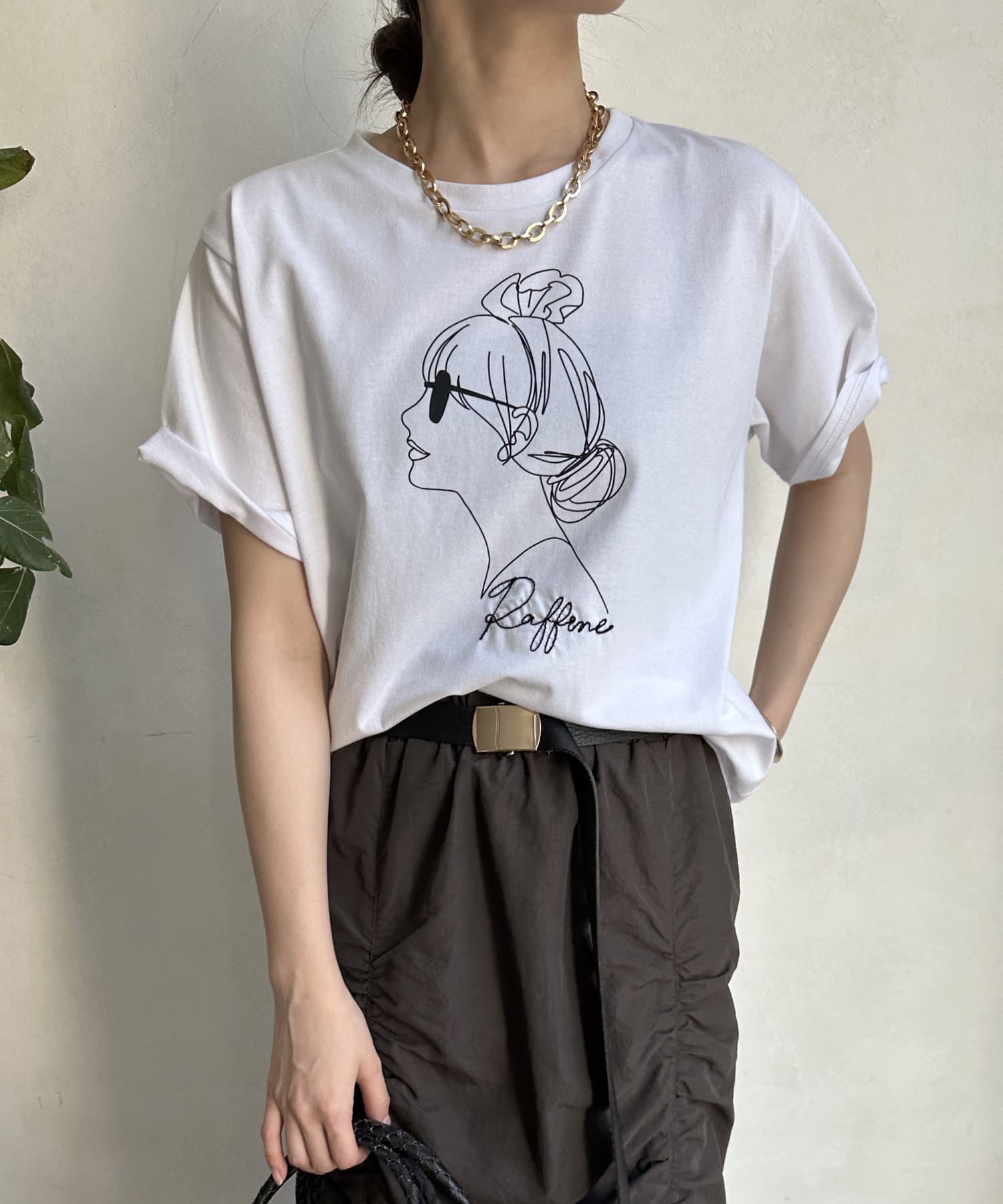 WEB限定】オンナノコ柄プリント刺繍TEE | DOUDOU(ドゥドゥ