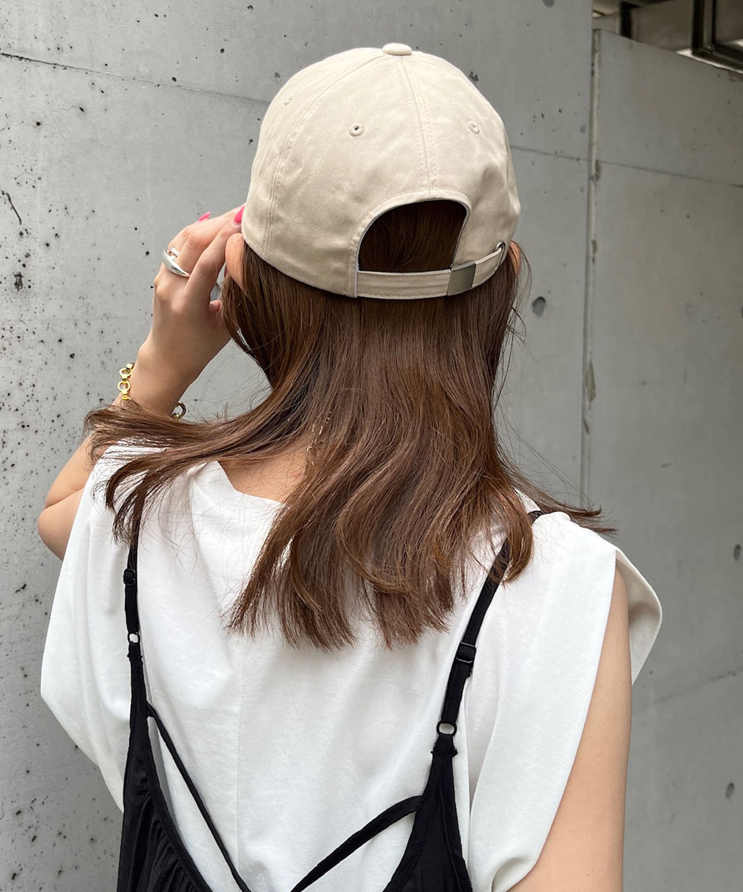 meet tree golf ベージュ刺繍ロゴキャップ meet tree golf ベージュ