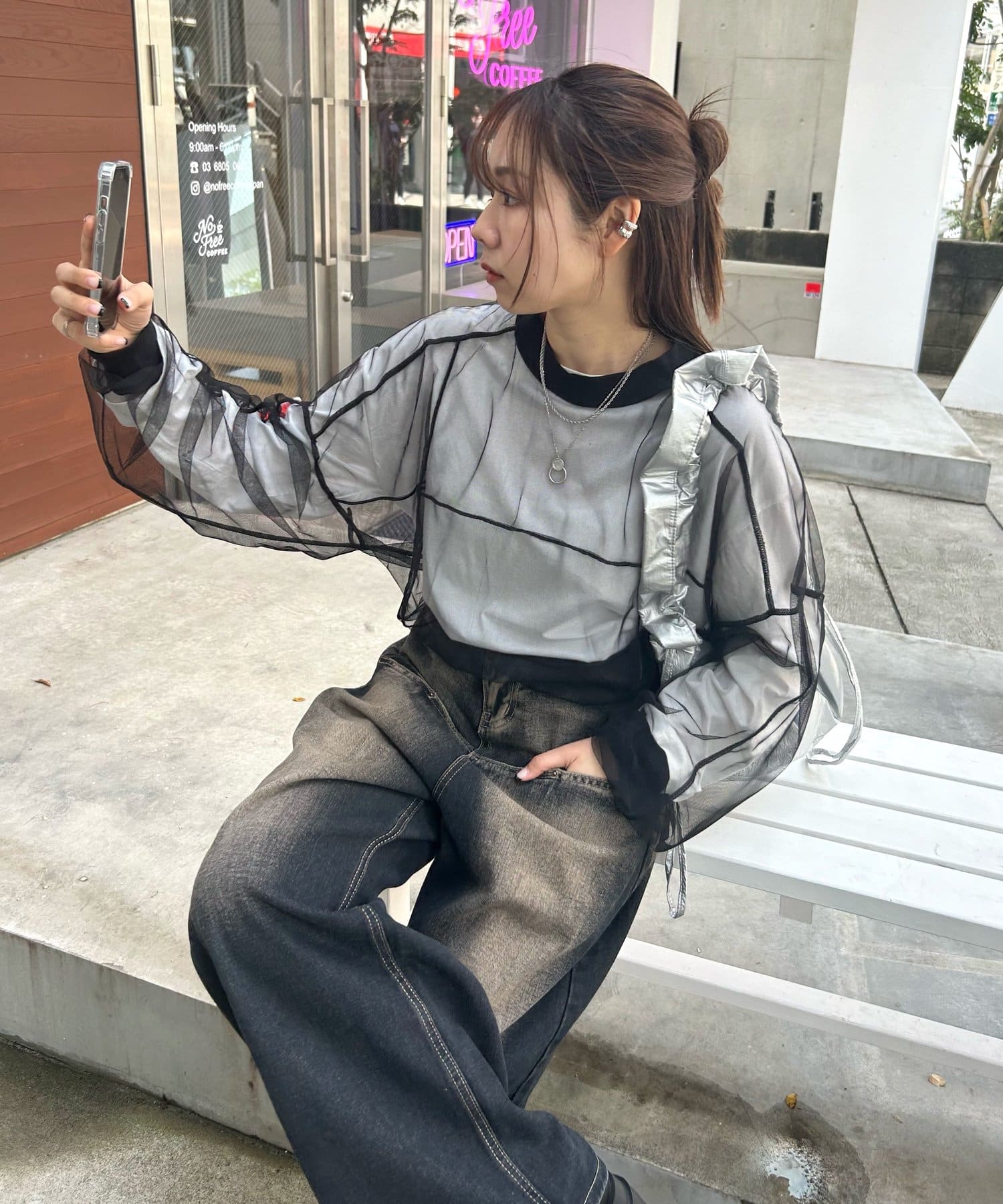 OUTLET(アウトレット) 【WHO'S WHO gallery】メッシュプルオーバー