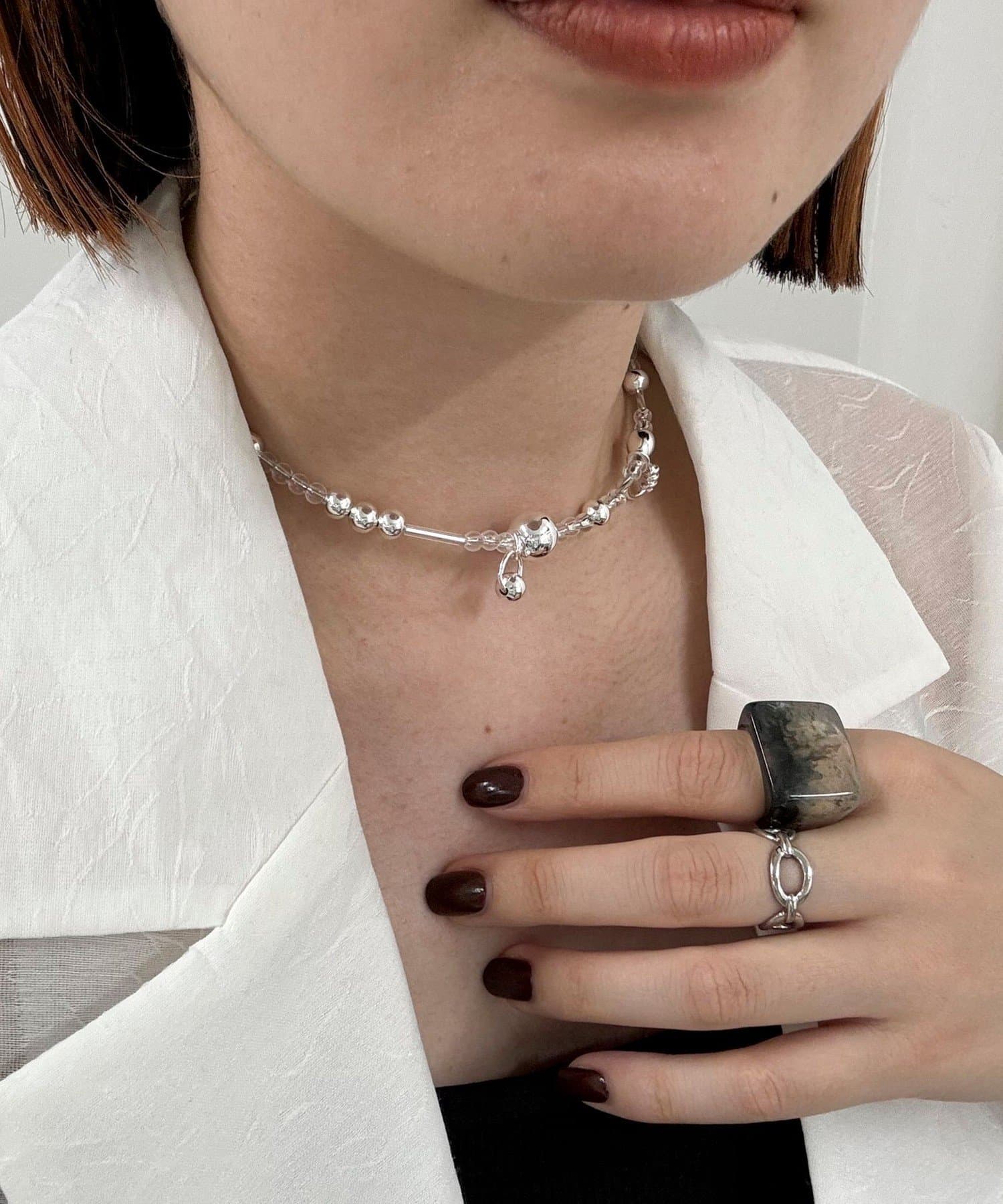 MIXビーズソフトワイヤーチョーカー | FREDY & GLOSTER(フレディ