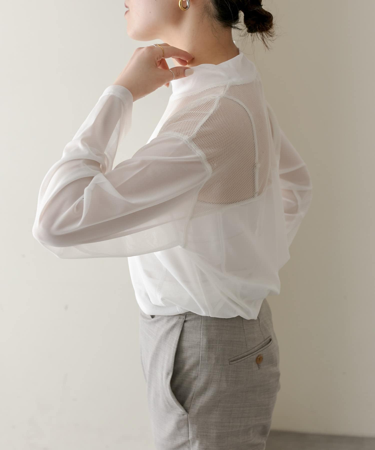 ear PAPILLONNER】シアーロングTシャツ【SUM1 STYLE】 | OUTLET