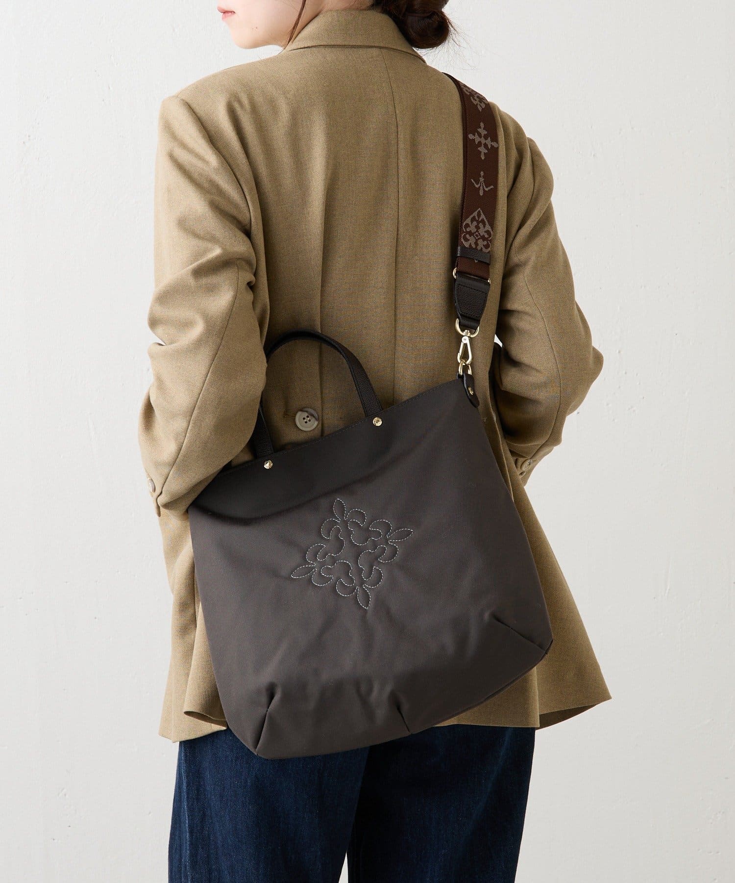 russet(ラシット) 《3/4～価格改定》スリム2WAYトートバッグ <コーデュラナイロン>