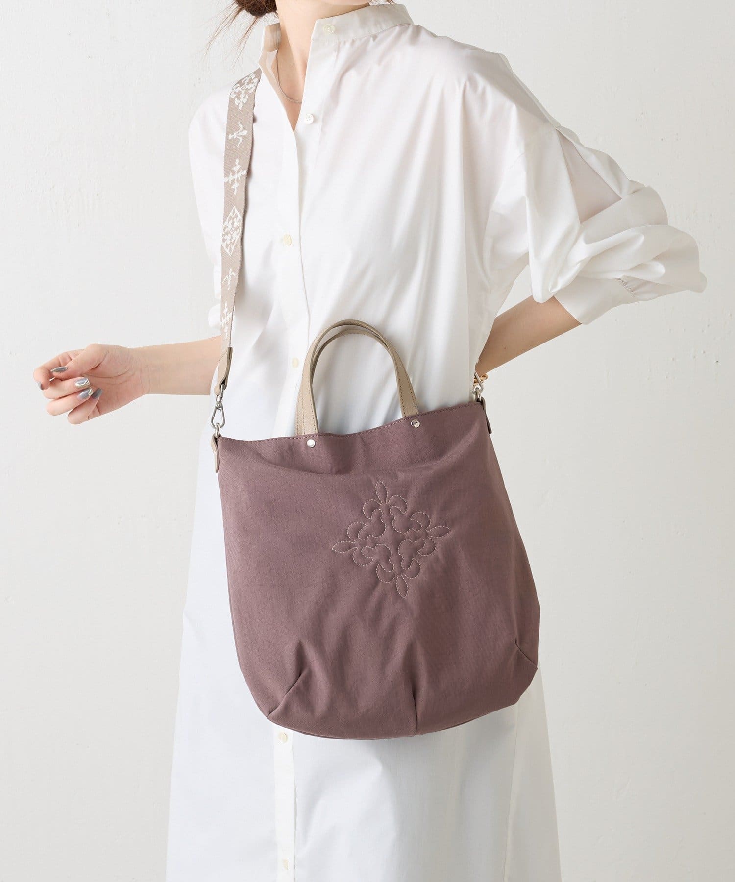 russet(ラシット) 【上半期BEST10】【撥水】スリム2WAYトートバッグ <ナイロン>
