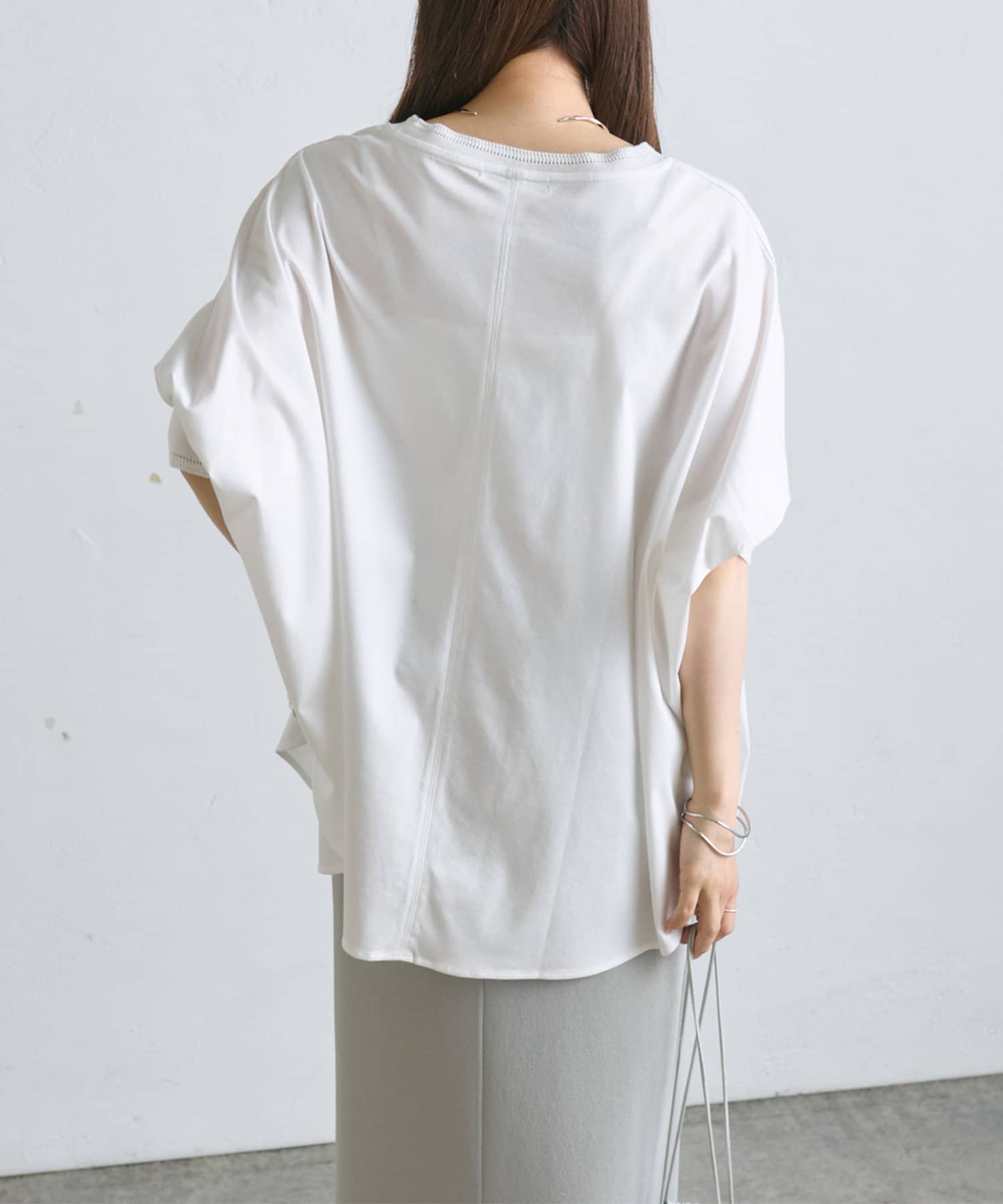 両面シルケットリブ袖Tシャツ | PUAL CE CIN(ピュアルセシン