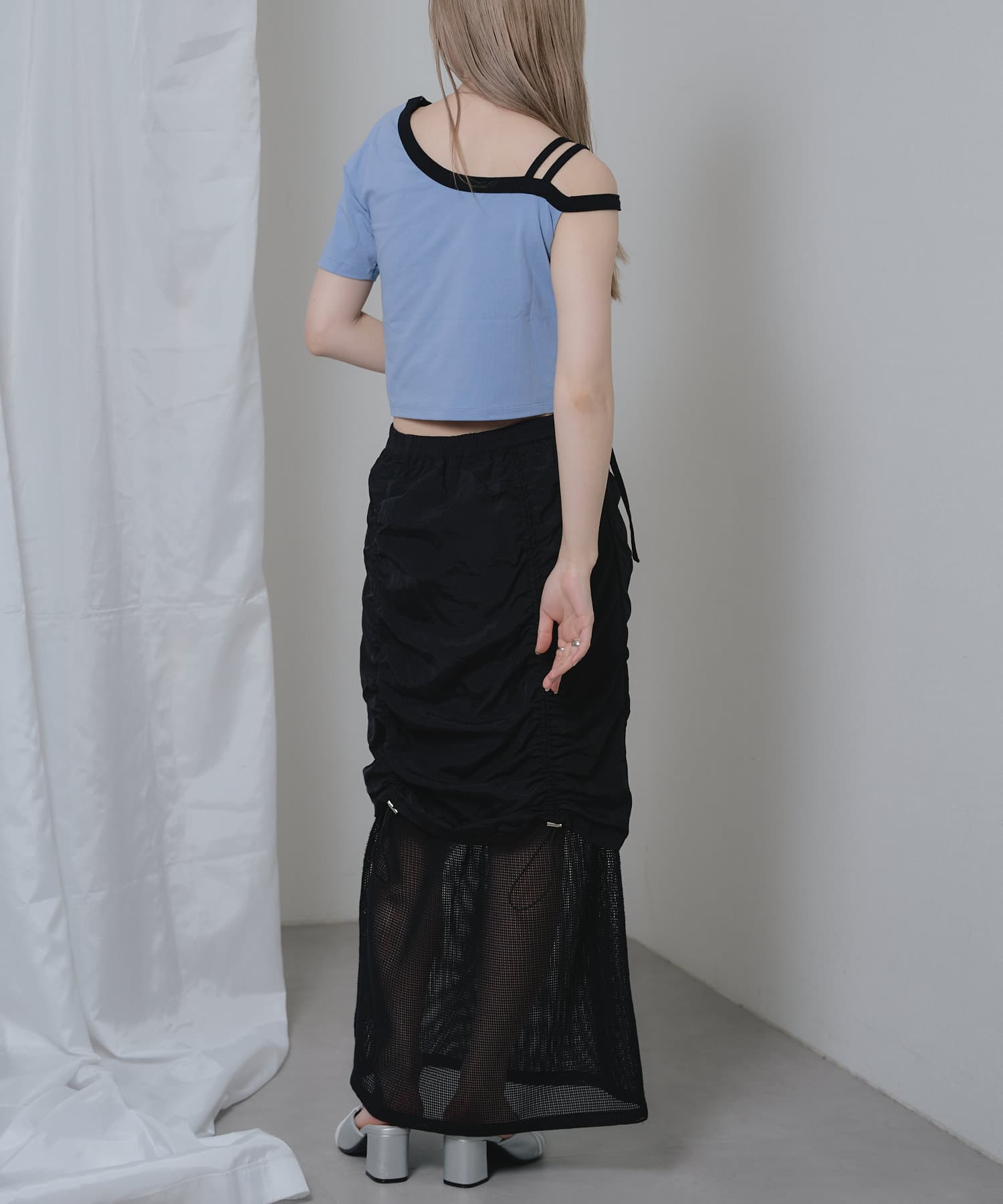 OUTLET(アウトレット) 【RAY CASSIN】ワンショルラインドロストTシャツ