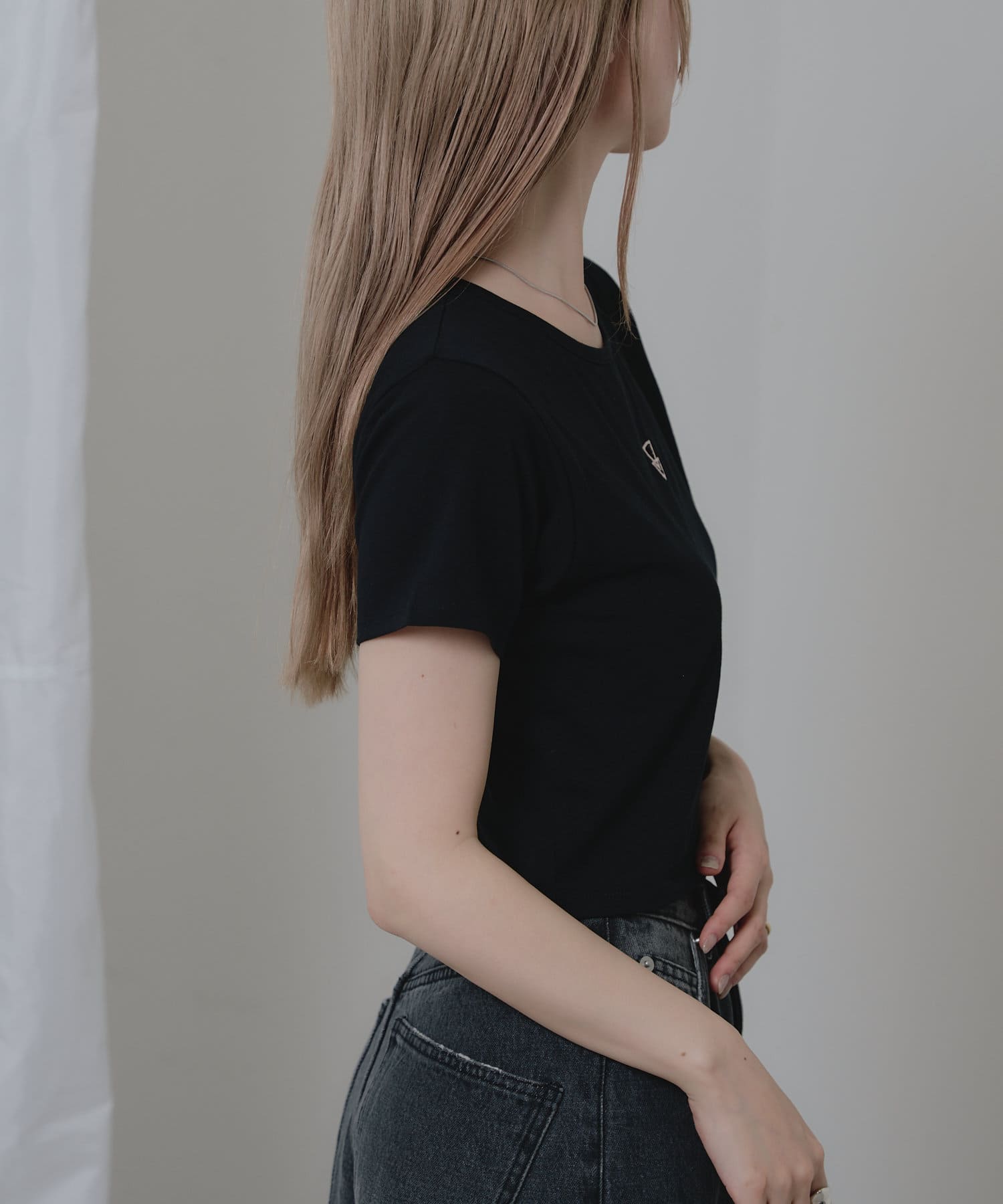 OUTLET(アウトレット) 【RAY CASSIN】刺繍コンパクトTシャツ