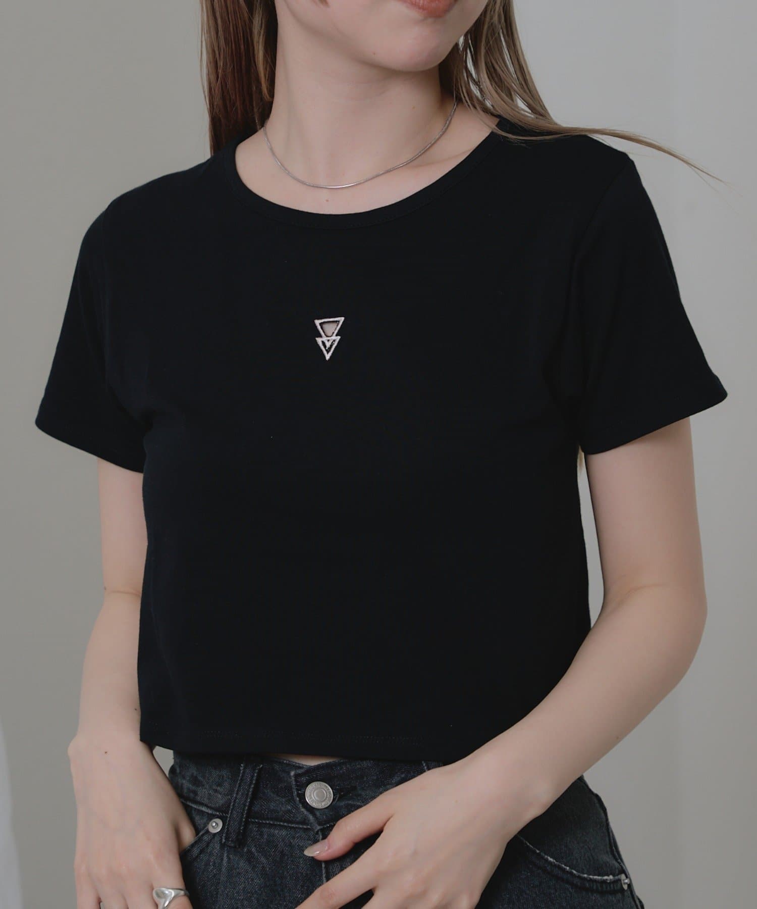 OUTLET(アウトレット) 【RAY CASSIN】刺繍コンパクトTシャツ