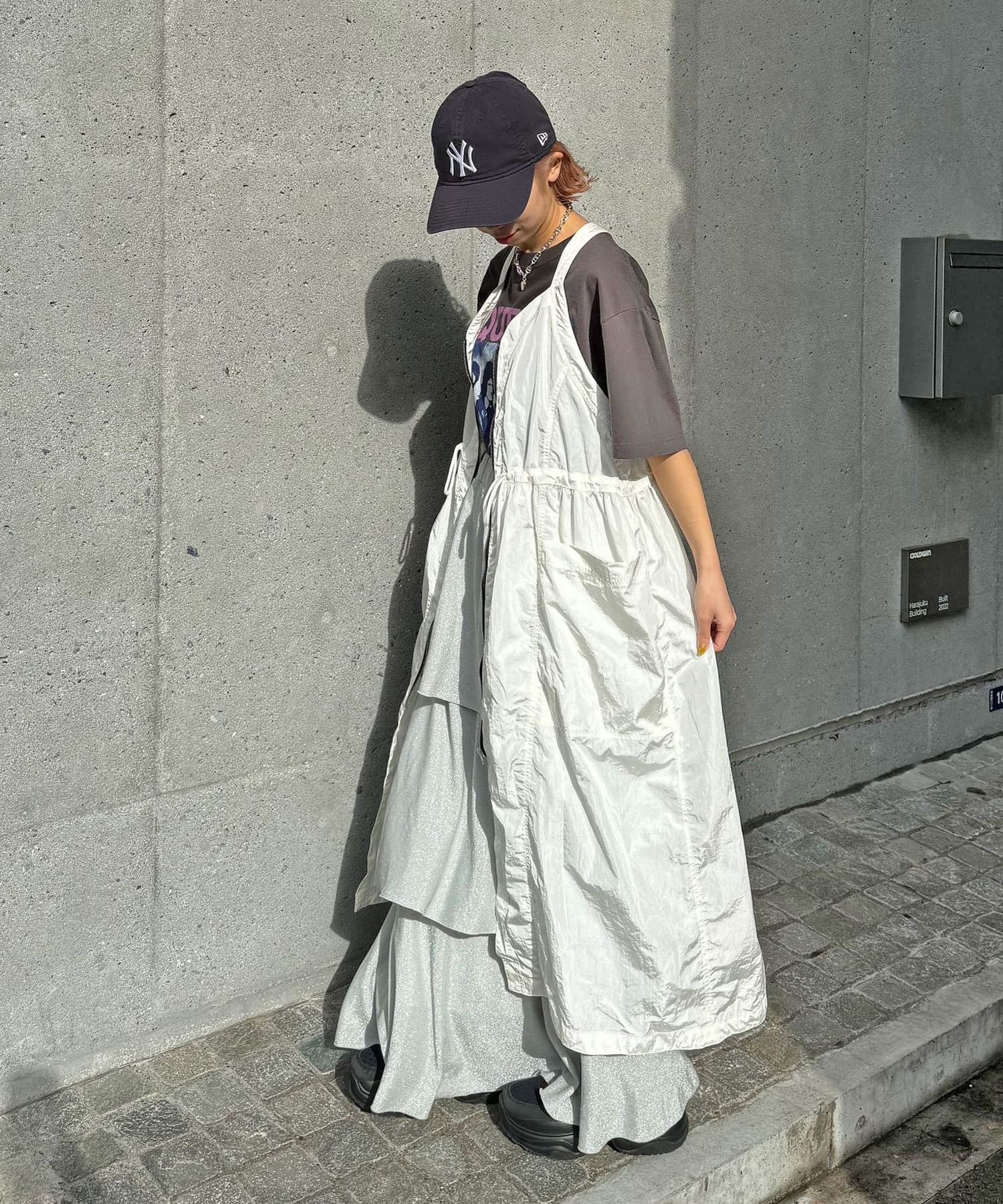 OUTLET(アウトレット) 【Ciaopanic】フロントジップナイロンベストワンピース