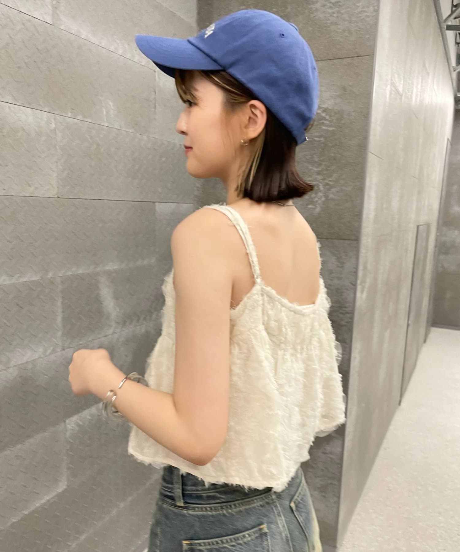 フェイザーギャザードキャミソール フェザージャガードキャミソール|allureville OFFICIAL SITE