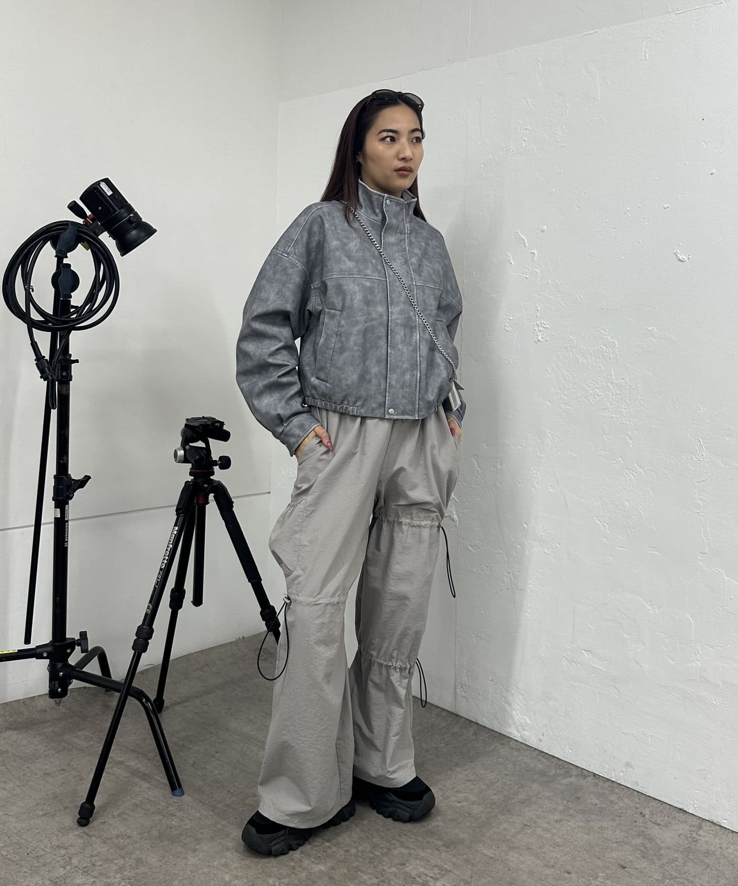 OUTLET(アウトレット) 【WHO'S WHO gallery】ヴィンテージライクレザーブルゾン