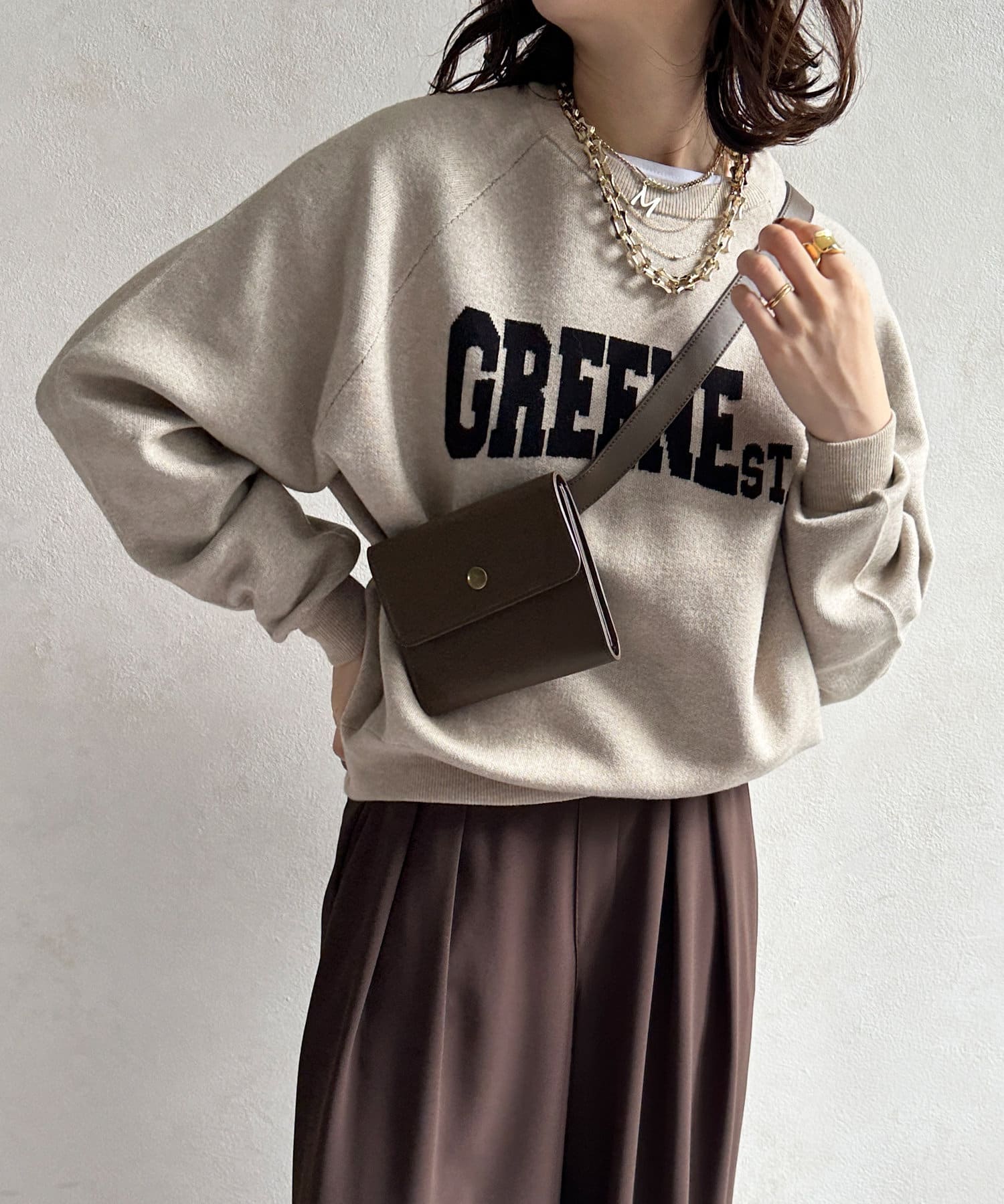 GREENST.インターシャロゴニット | DOUDOU(ドゥドゥ)レディース | PAL CLOSET(パルクローゼット) -  パルグループ公式ファッション通販サイト