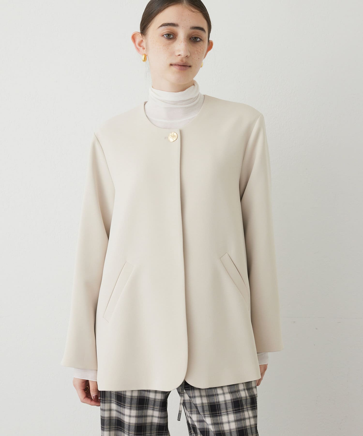 THE PAUSE】ノーカラージャケット | Whim Gazette(ウィム ガゼット  