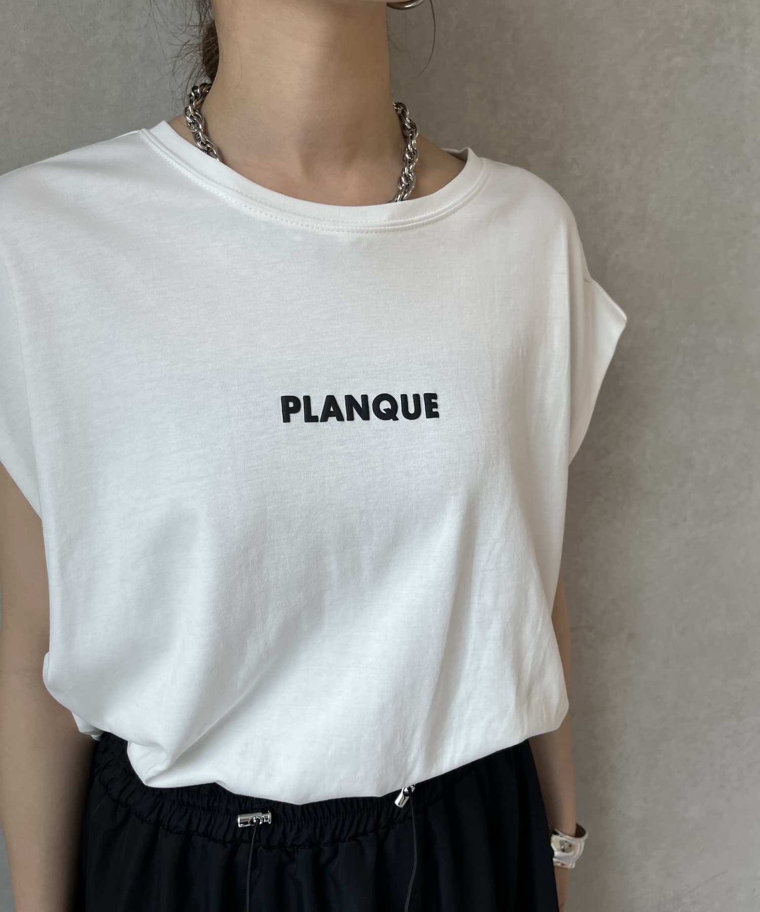 DOUDOU(ドゥドゥ) 【WEB限定】ドッキングドロストロゴワンピース