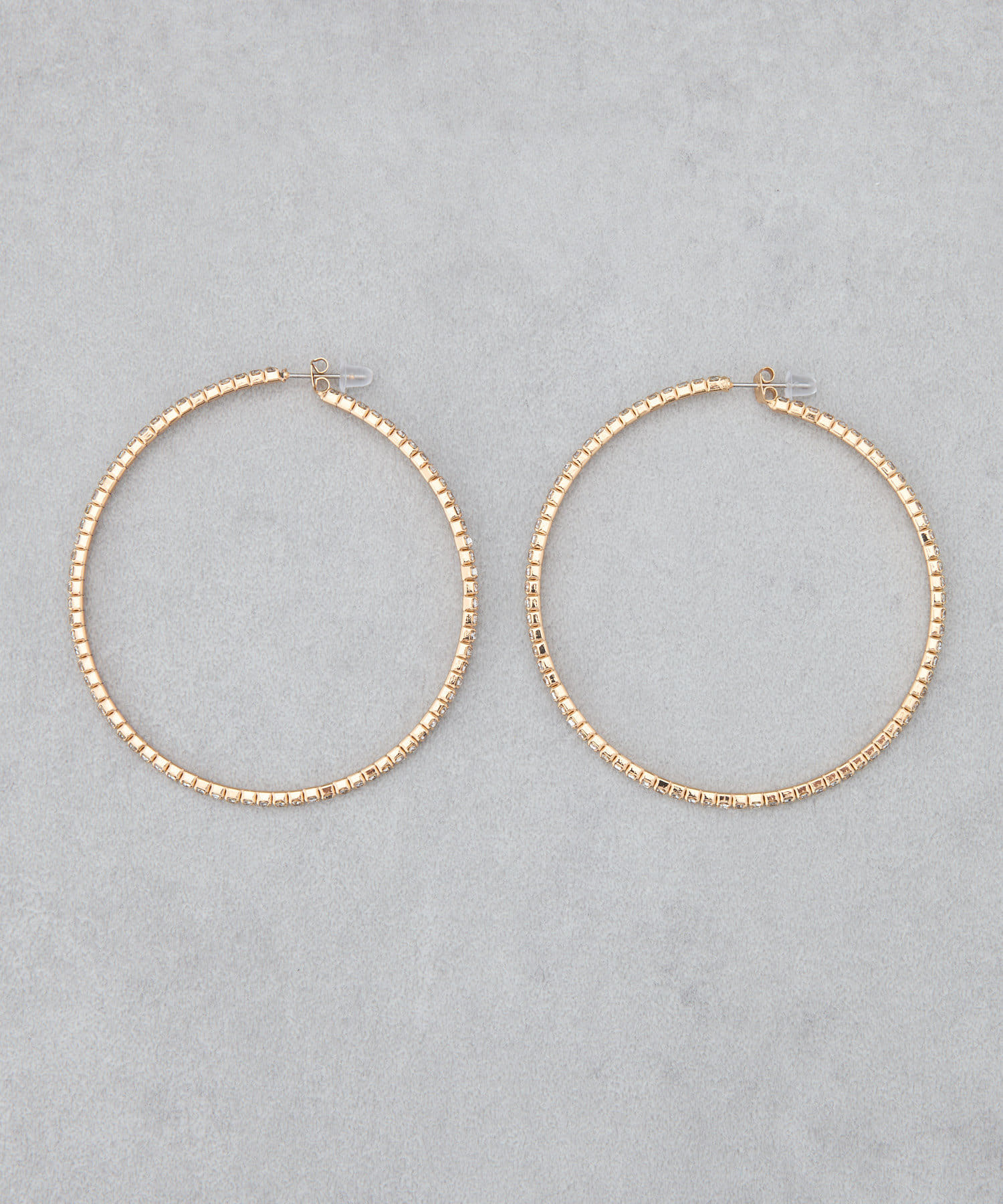 Lattice(ラティス) ビジューフープピアス