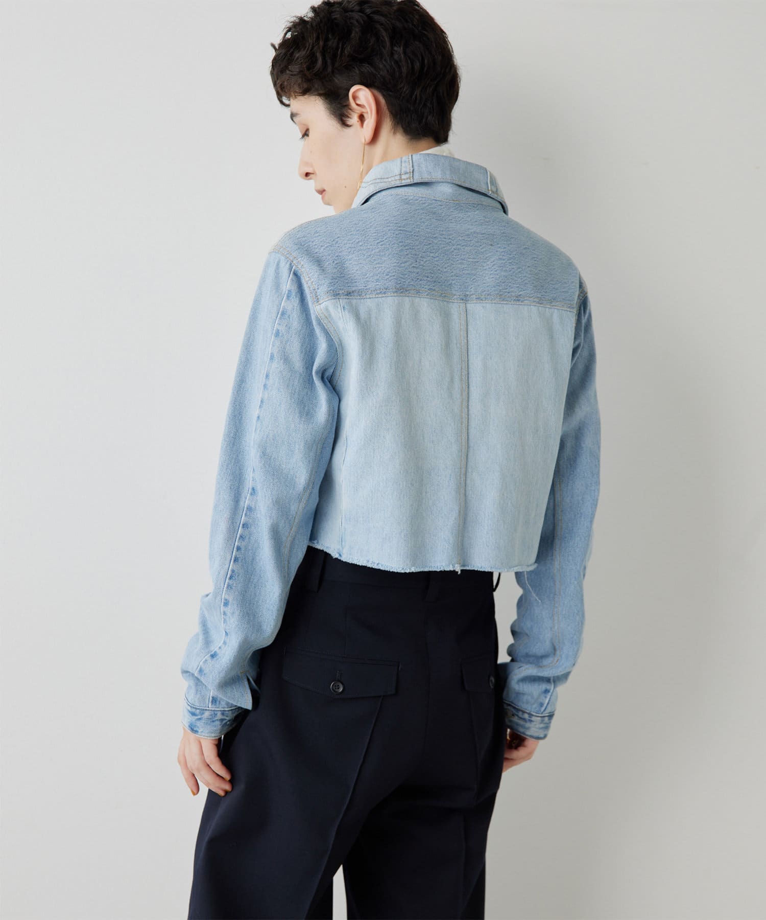 Whim Gazette DENIMボアブルゾン　デニムジャケット コート Whim Gazette DENIMボアブルゾン デニムジャケット コート DENIM