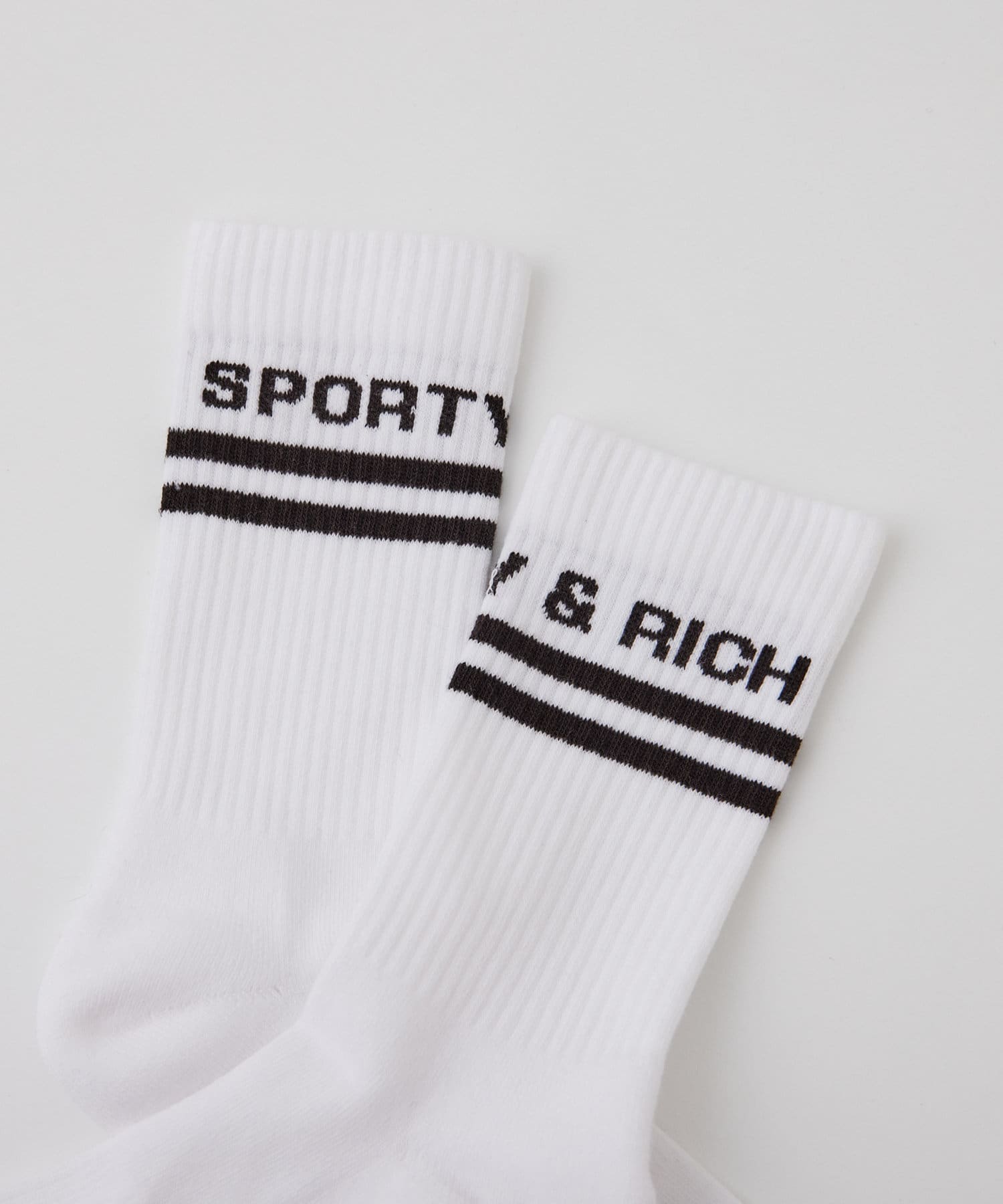 Whim Gazette(ウィム ガゼット) 【Sporty&Rich】Bold Logo Socks