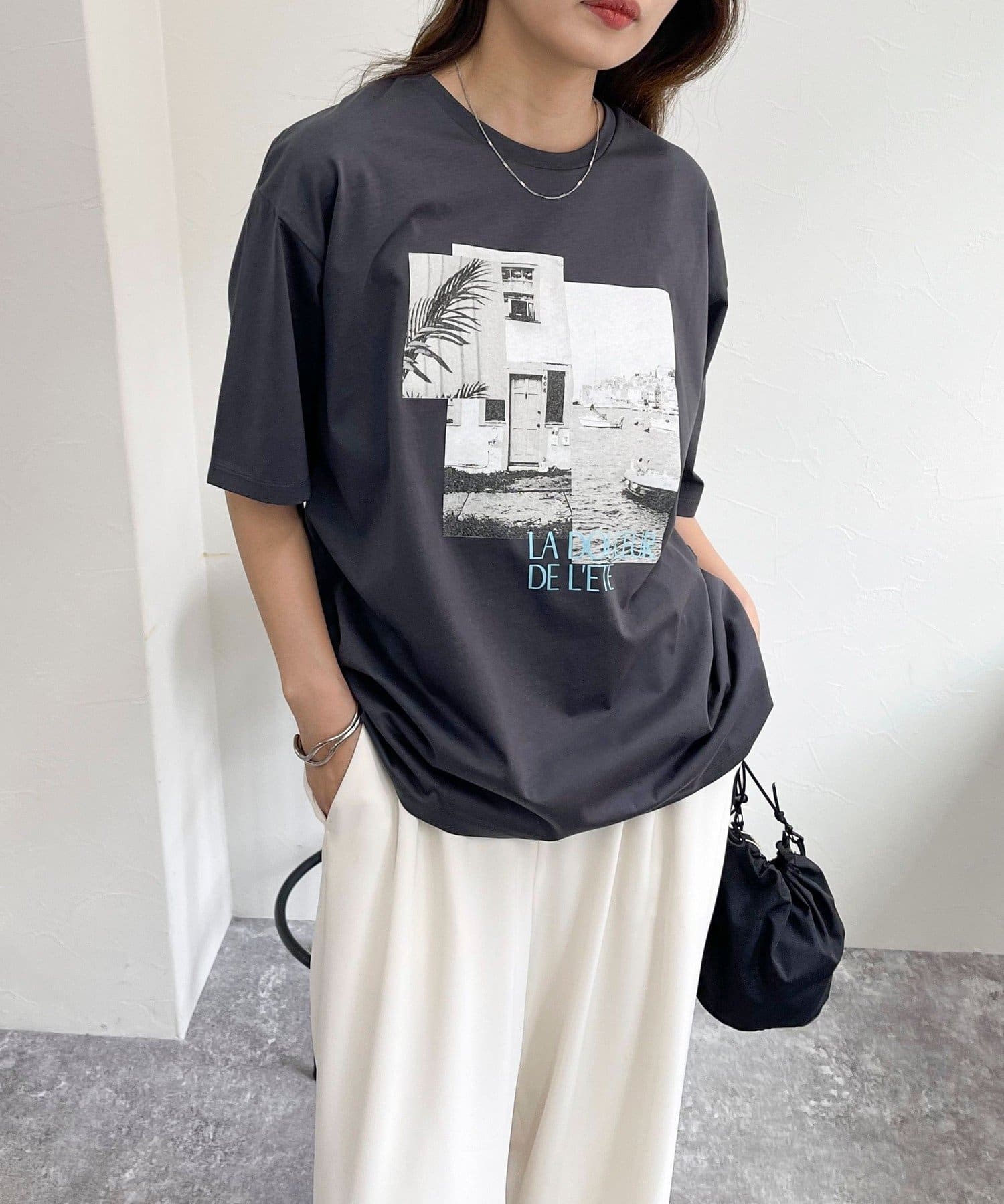 FREDY & GLOSTER(フレディ アンド グロスター) シルケットRESORT PHOTO Tシャツ