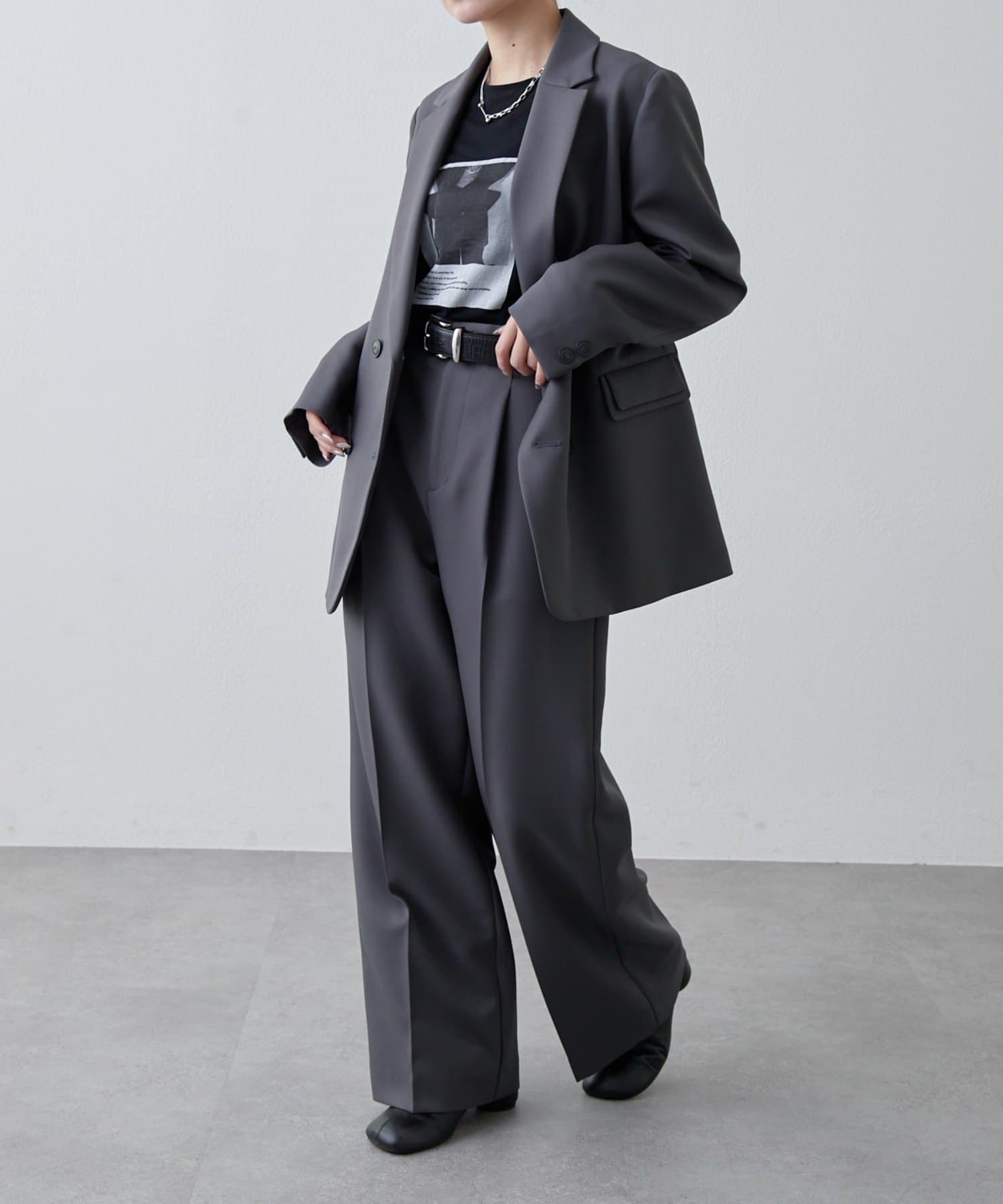 Lui's(ルイス) 【 オケージョン◎ 】2WAYスリーブストレッチツイルオーバーダブルジャケット