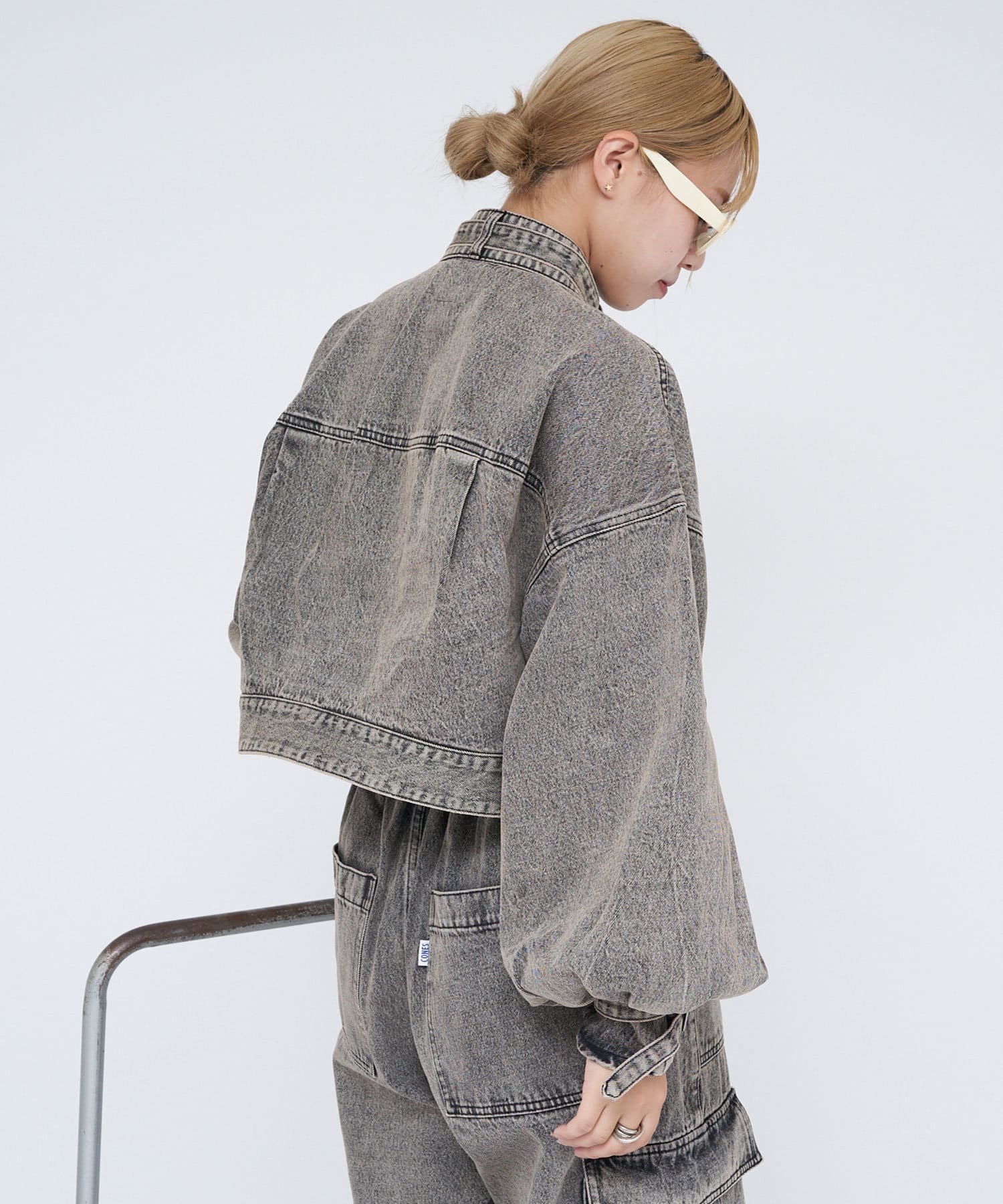 チャオパニック【CONESBOSS】袖ボリュームショート丈デニムジャケット