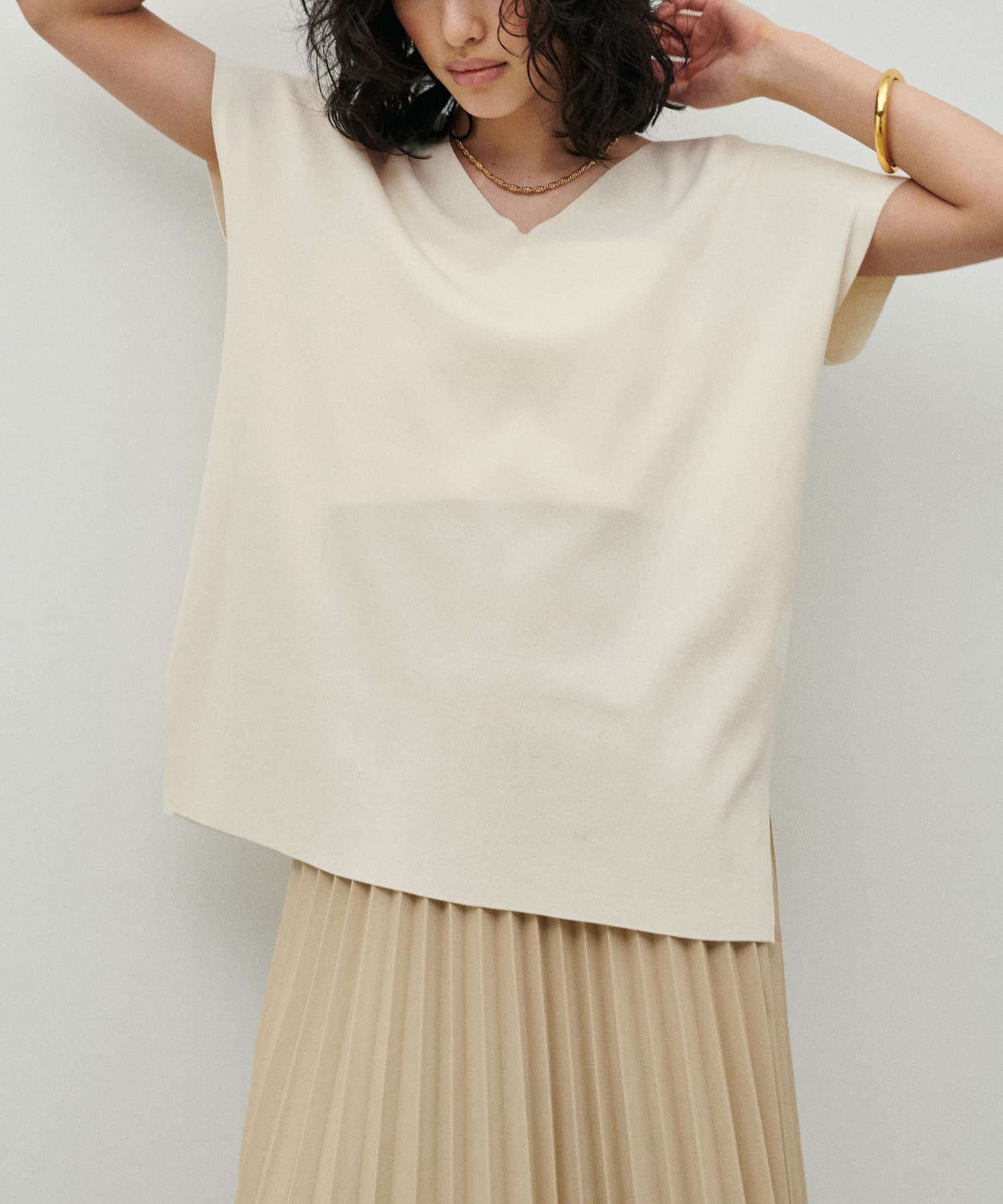 ニット セーター 「LARUTA」UV＆接触冷感前後2WAYニット レディース LARUTA ニット セーター 「LARUTA」UV＆接触冷感前後2WAYニット