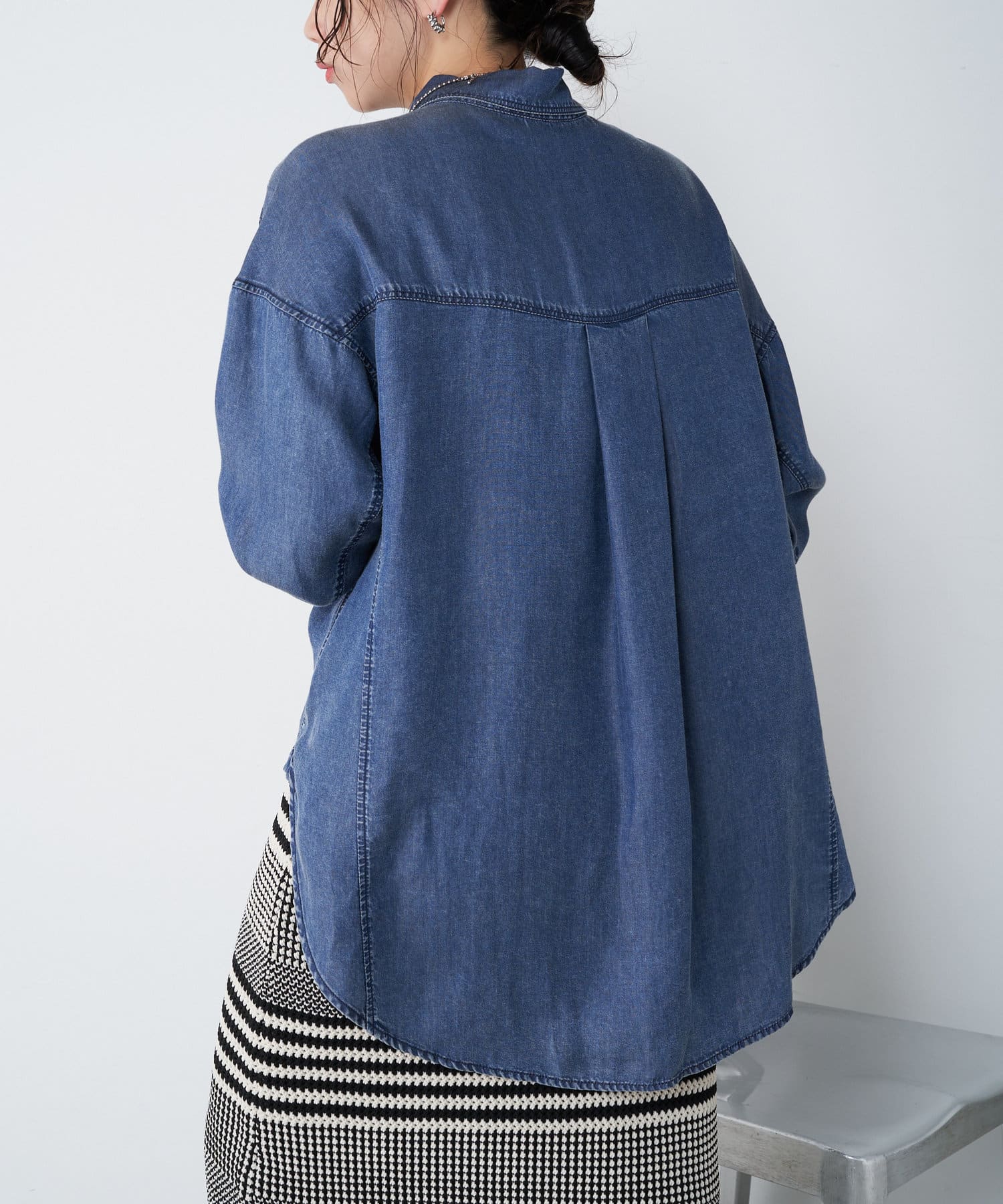 Jena　espace merveilleux(ジェナ　エスパスメルヴェイユ) テンセルデニムシャツ