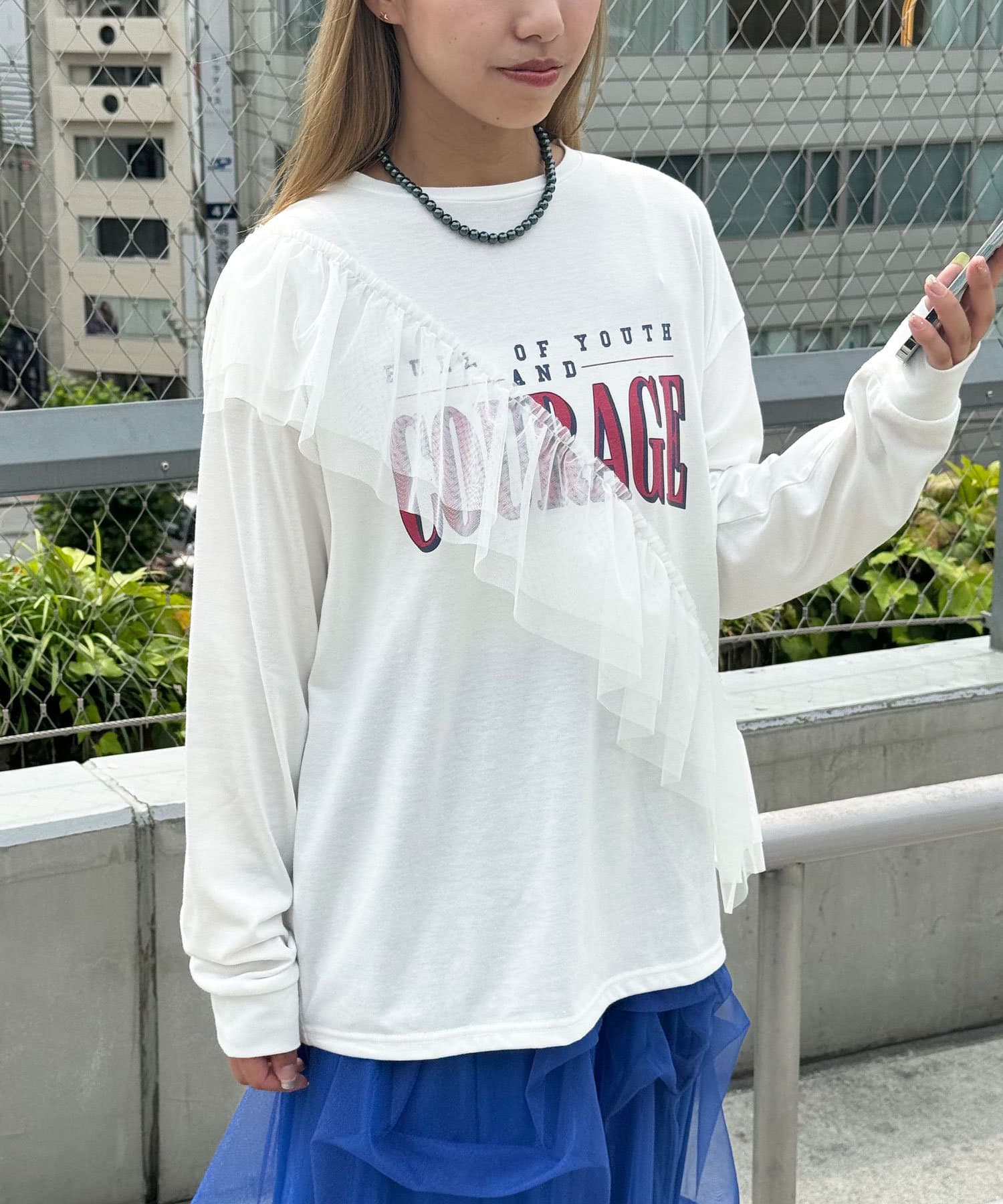 チュールデザインロゴロンTシャツ | CIAOPANIC(チャオパニック