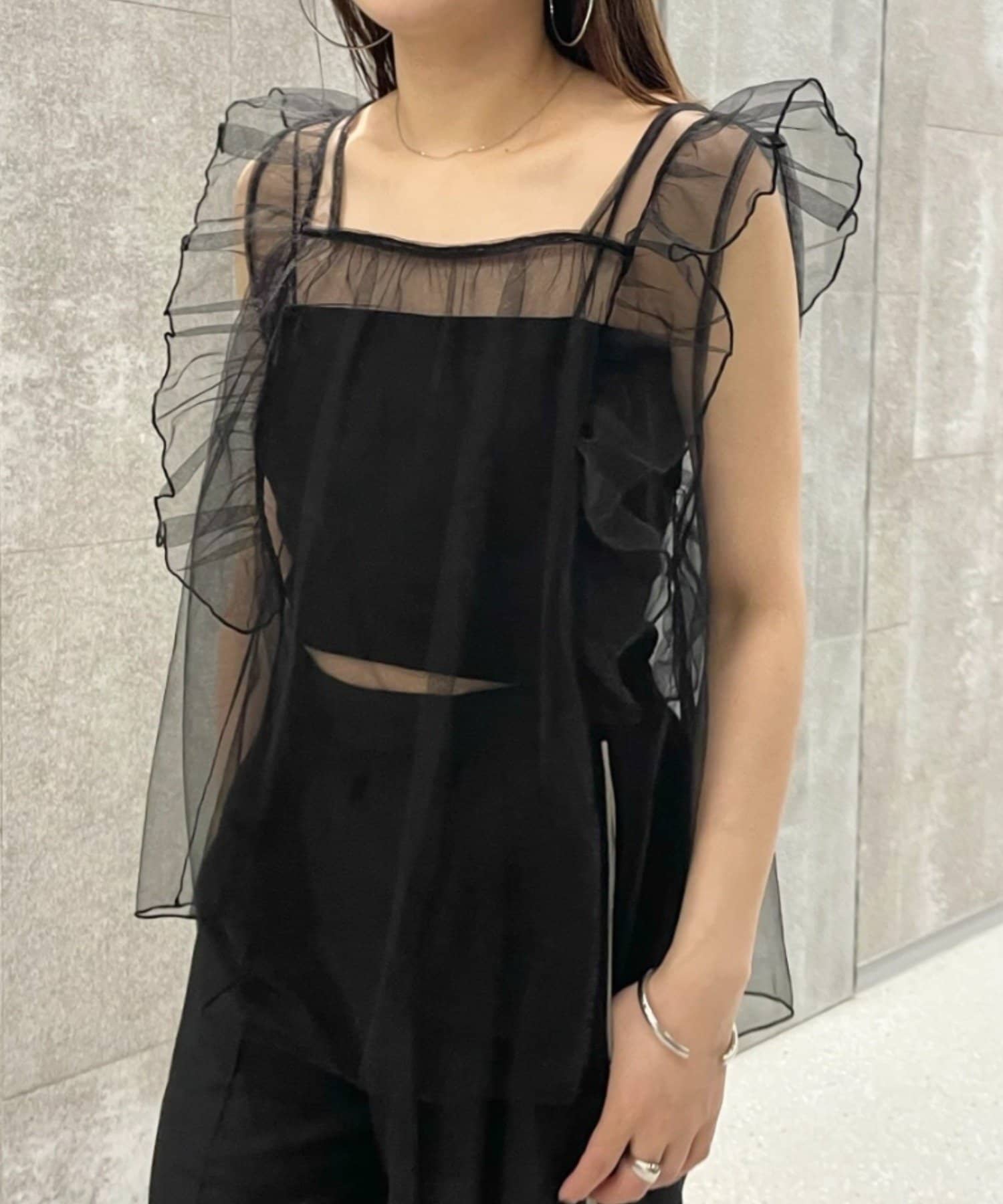 mystic(ミスティック) [mline]チュールフリルベスト