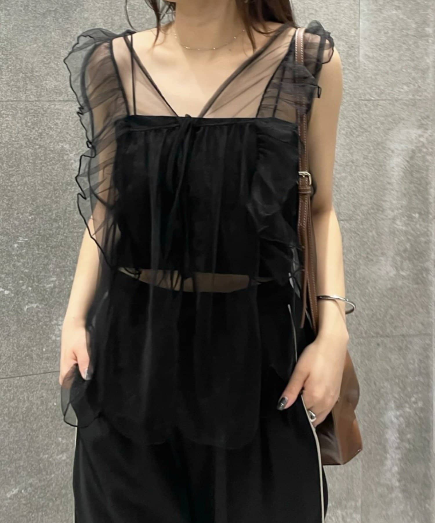 mystic(ミスティック) [mline]チュールフリルベスト