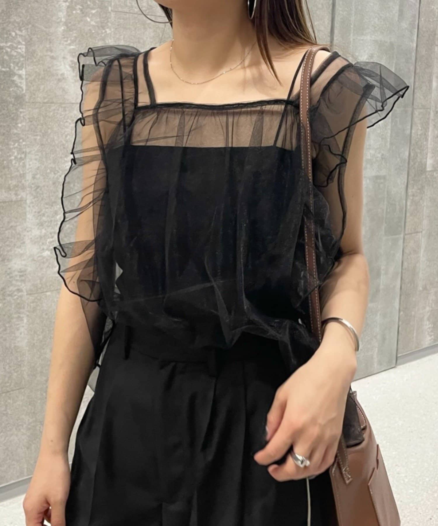 mystic(ミスティック) [mline]チュールフリルベスト