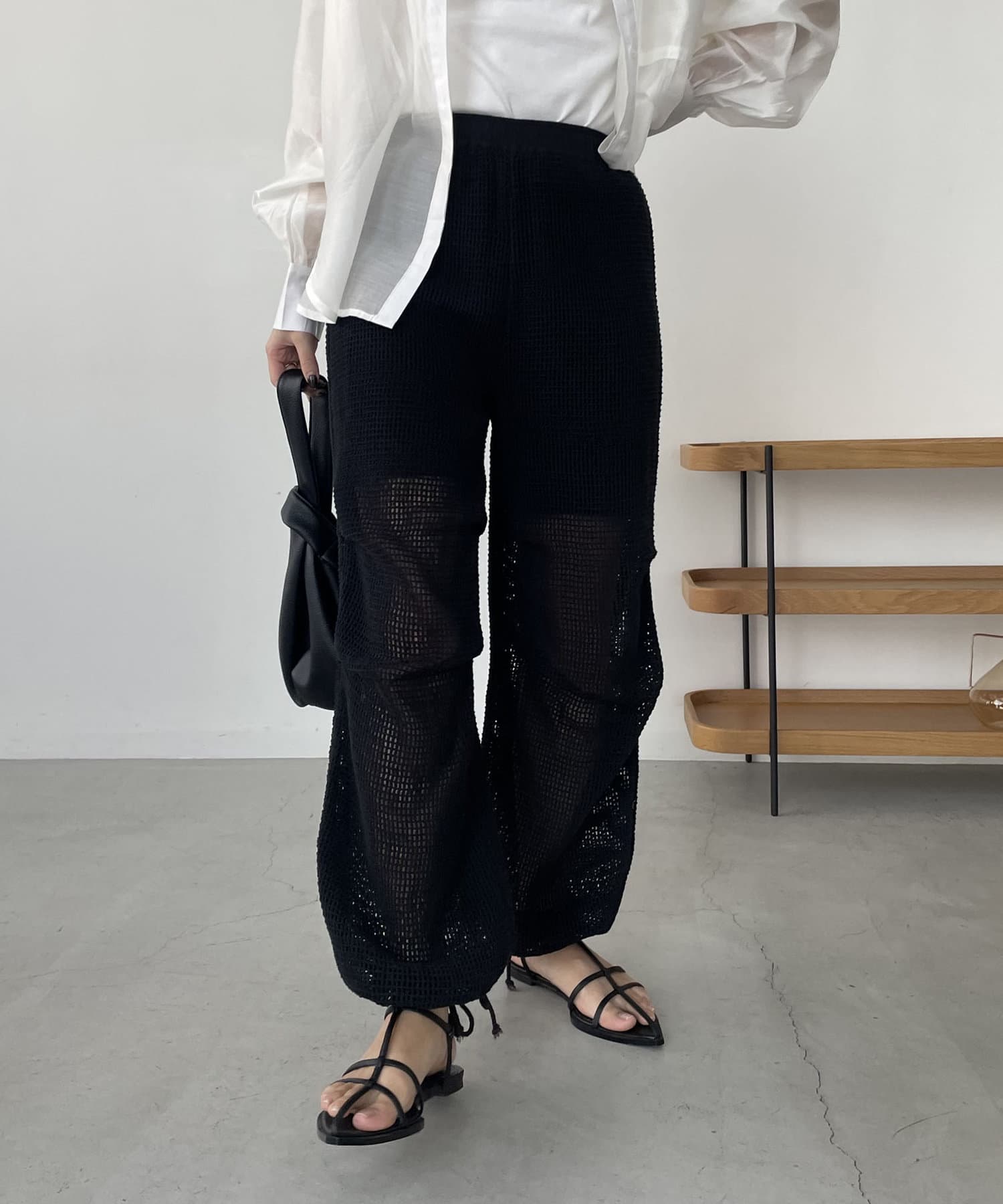 OUTLET(アウトレット) 【CAPRICIEUX LE'MAGE】メッシュドロストパンツ