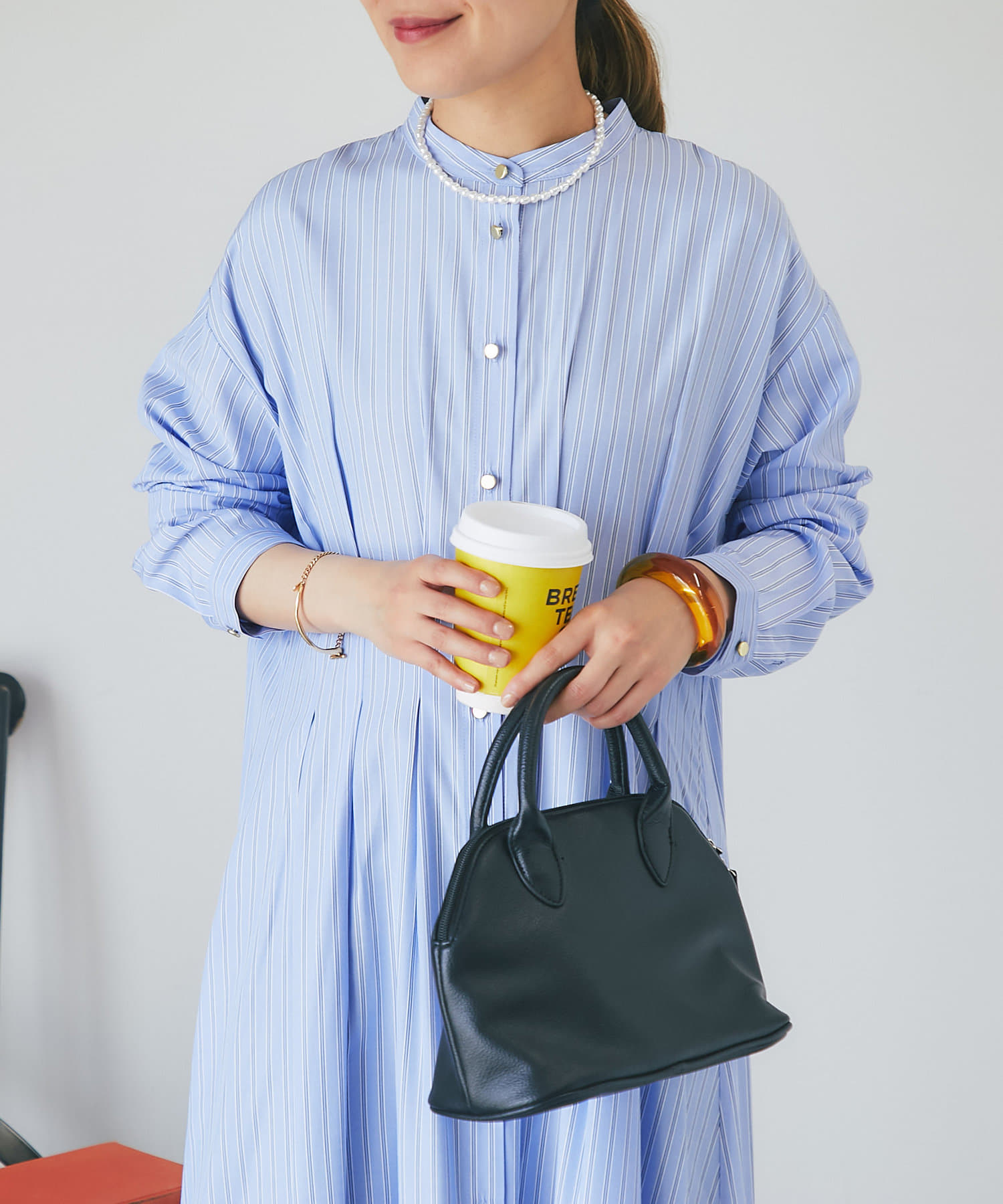 un dix cors】ウエストタックストライプワンピース | OUTLET
