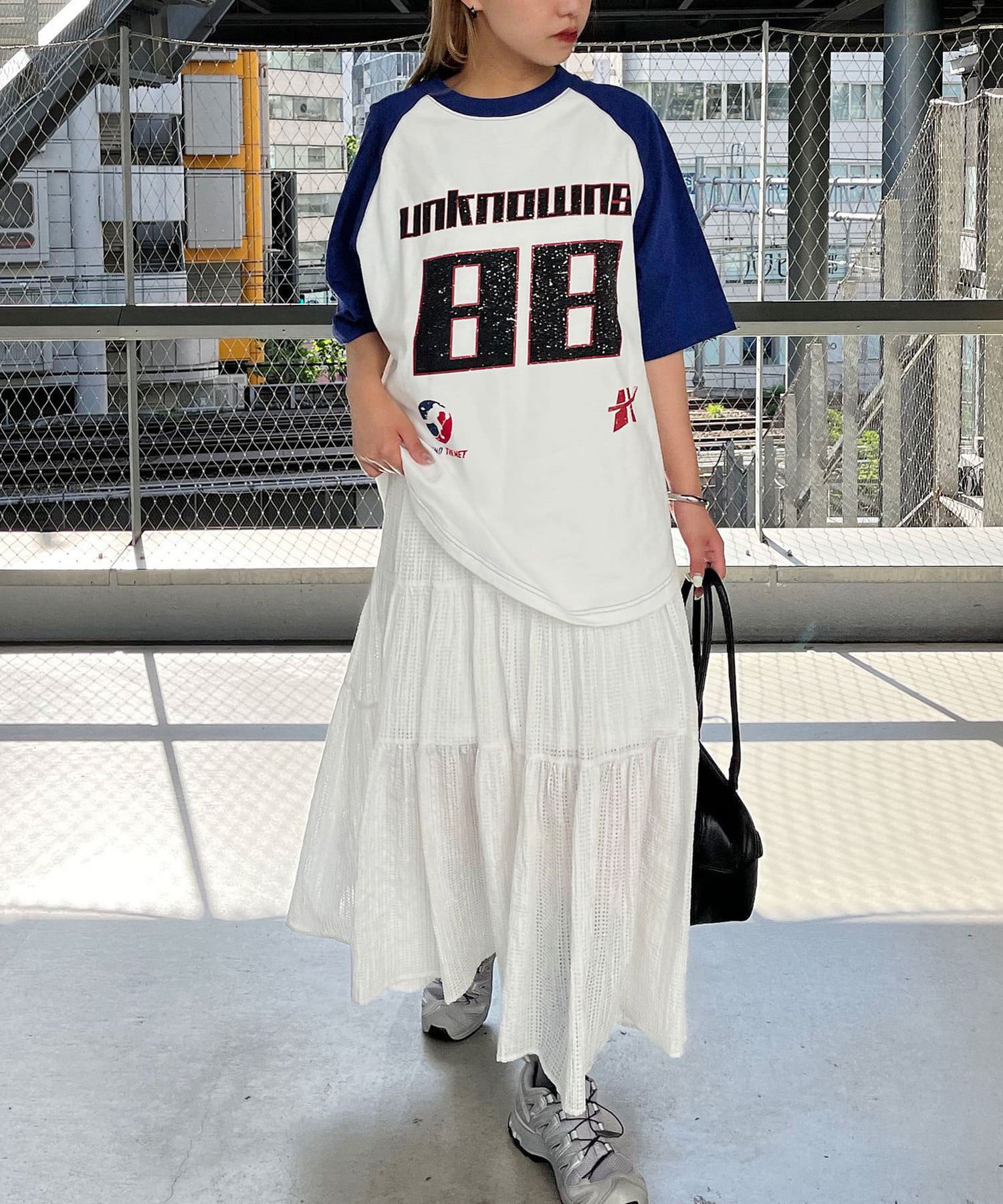 OUTLET(アウトレット) 【Ciaopanic】ホッケーグラフィックラグランTEE