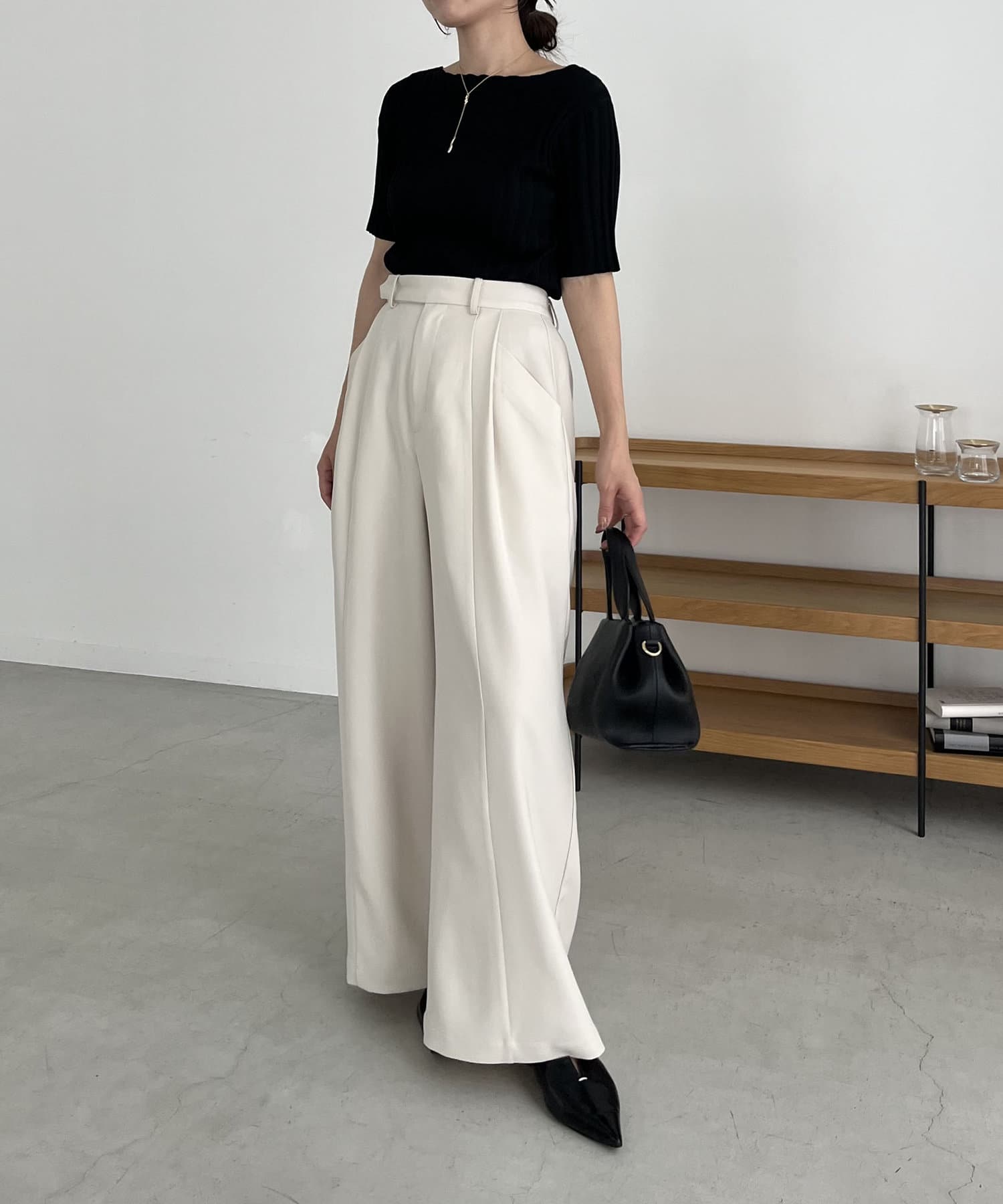 CAPRICIEUX LE'MAGE】サイドポケットワイドパンツ | OUTLET