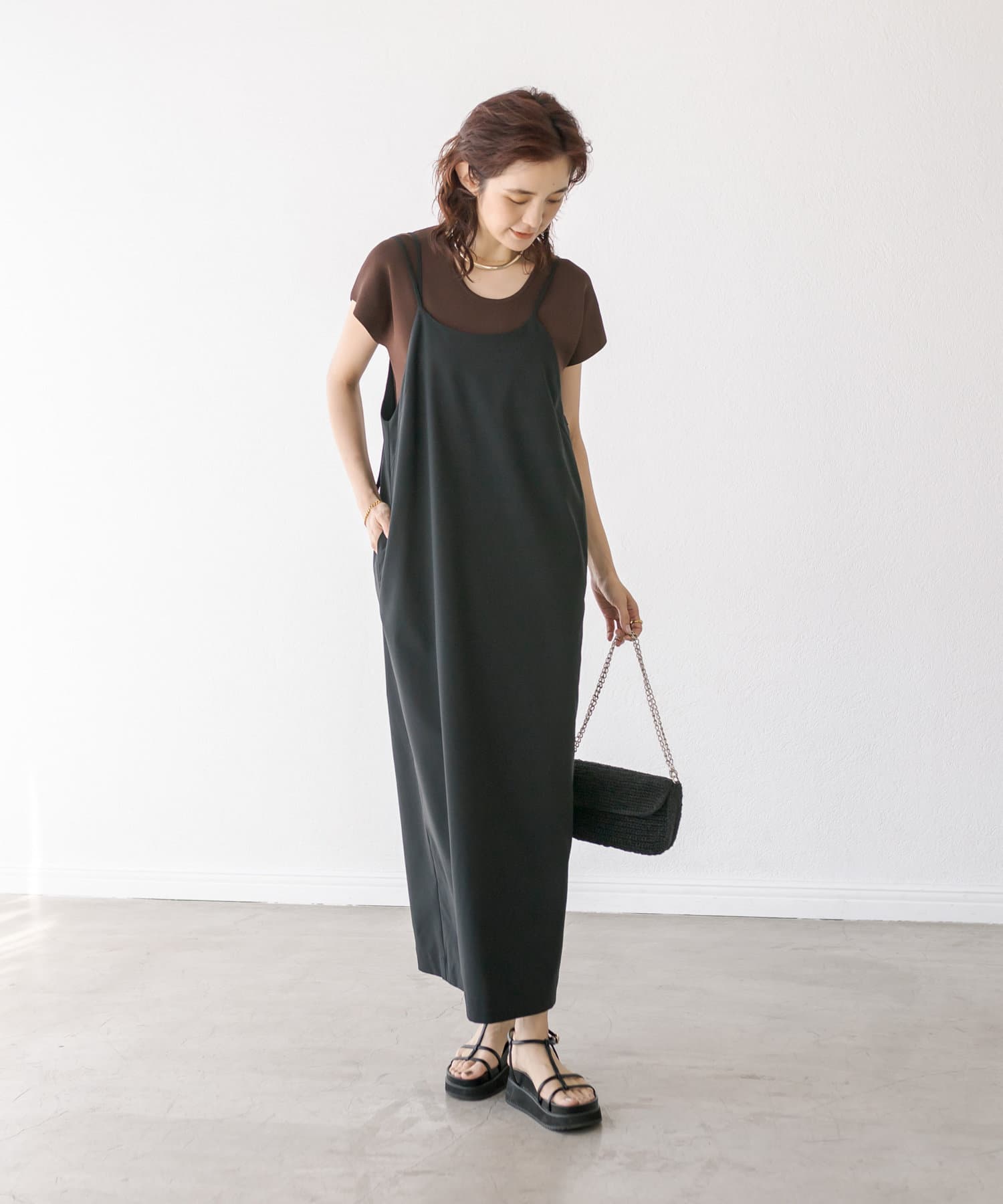 RIVE DROITE】ライクリネンキャミワンピース | OUTLET(アウトレット