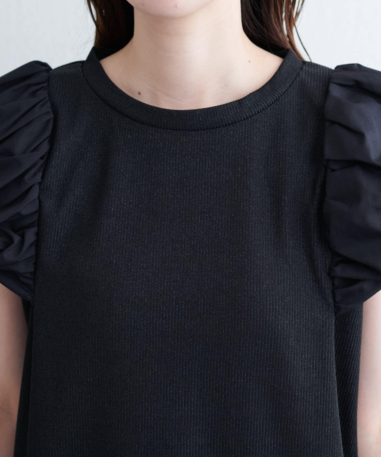 【EVERY.VERY niceclaup】シアーラメテレコボリューム袖tops | NICE CLAUP / OLIVE des OLIVE ...