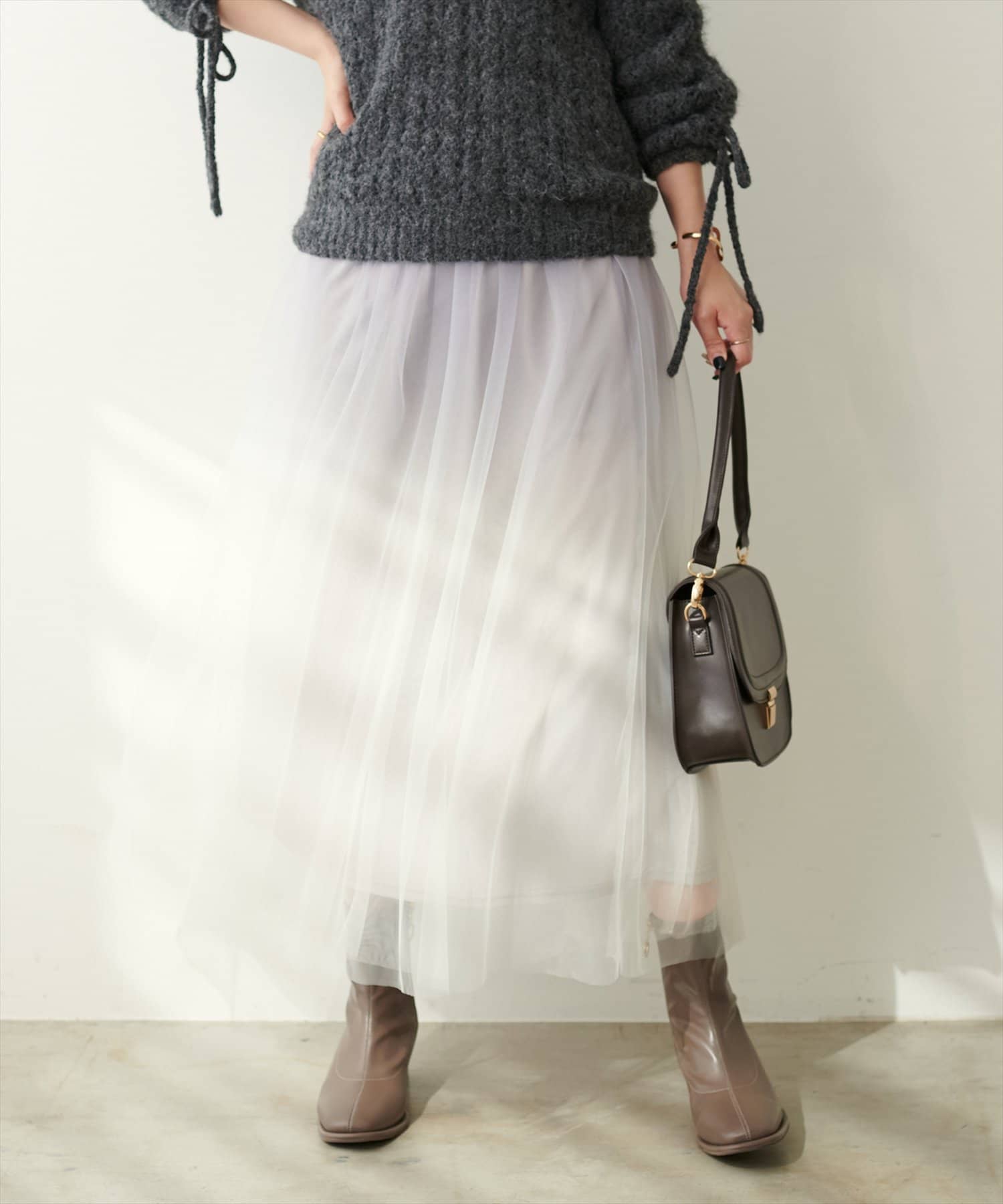 グラデーションチュールスカート | natural couture(ナチュラル グラデーションチュールスカート | natural couture(ナチュラル