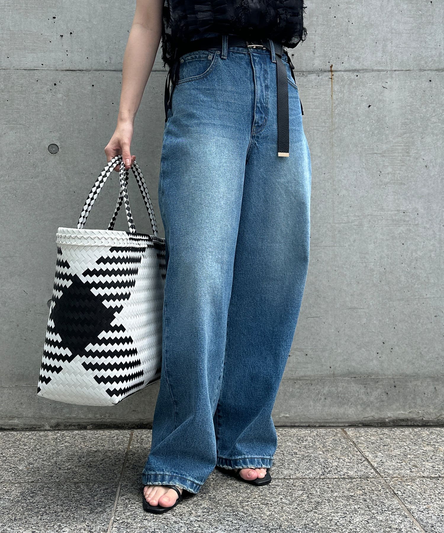 DOUDOU(ドゥドゥ) 【完売サイズ再販開始!】ワイドデニム