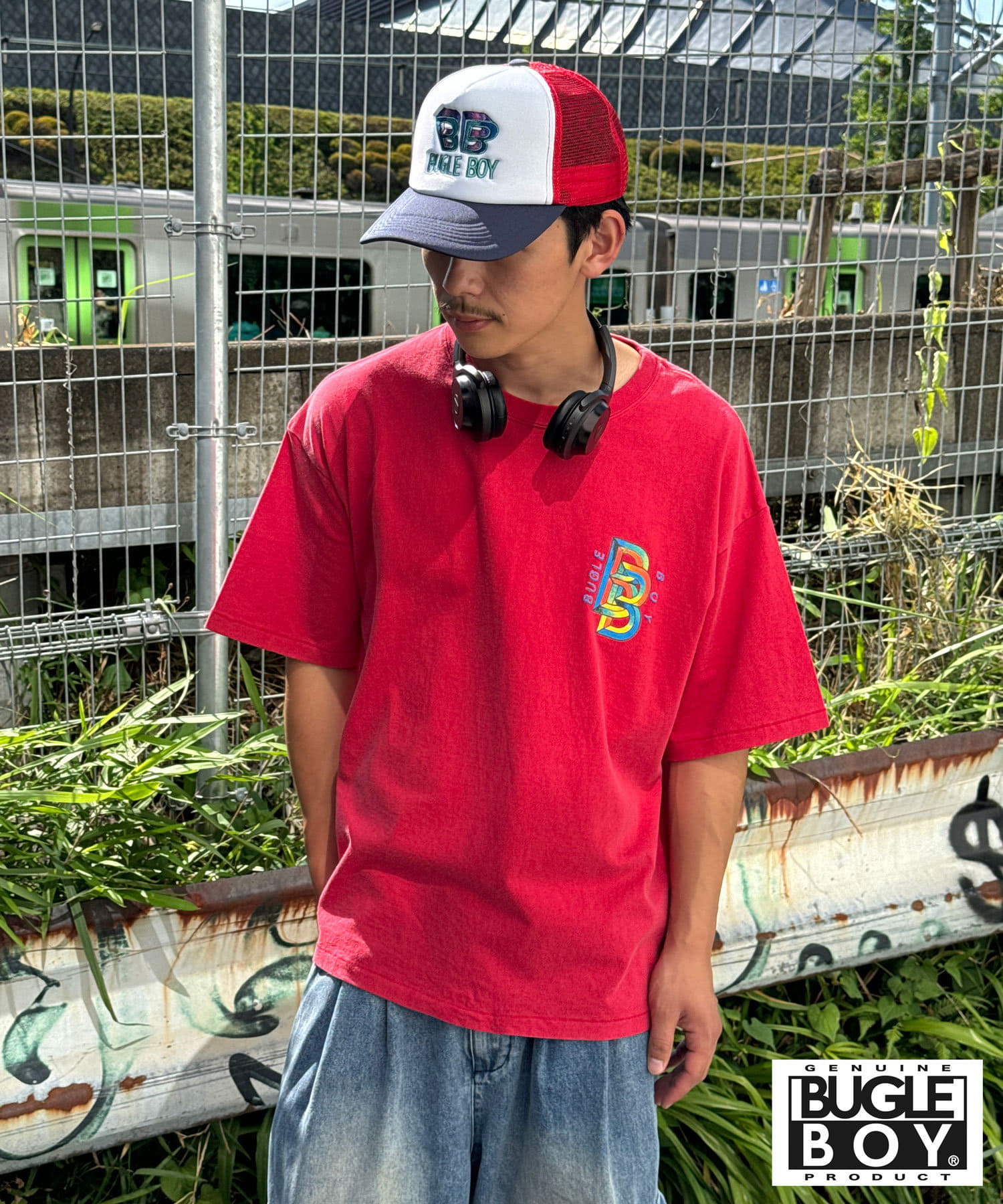 CIAOPANIC(チャオパニック) 【BUGLE BOY/ビューグル ボーイ】ロゴ刺繡メッシュキャップ