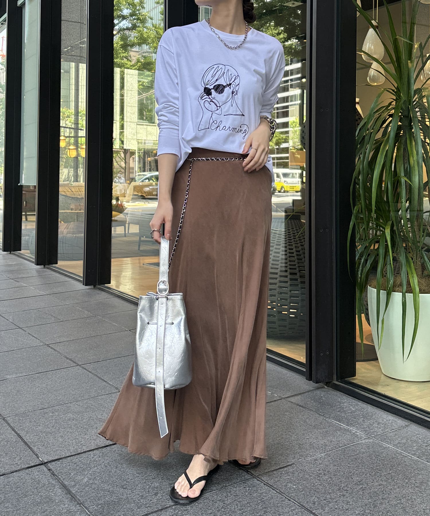 WEB限定】LADY柄コード刺繍TEE | DOUDOU(ドゥドゥ)レディース