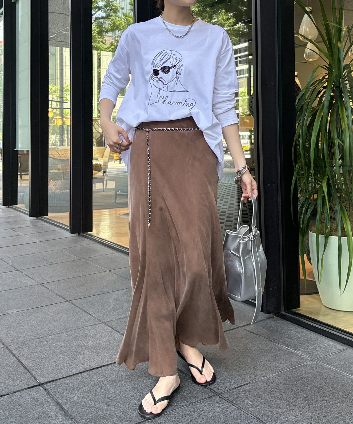 WEB限定】LADY柄コード刺繍TEE | DOUDOU(ドゥドゥ)レディース