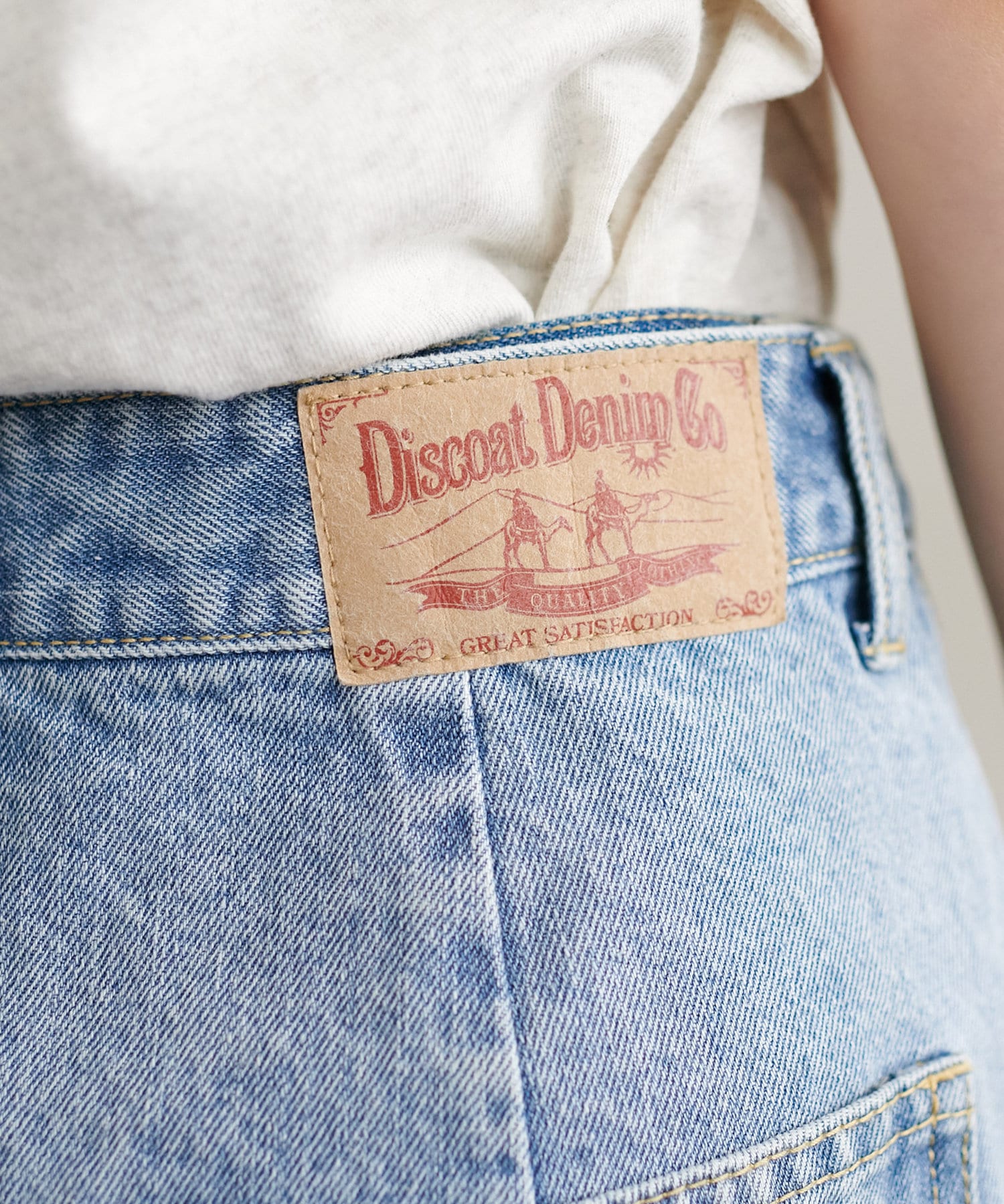 DISCOAT(ディスコート) 【新色追加!】USコットンデニムラップミニスカート