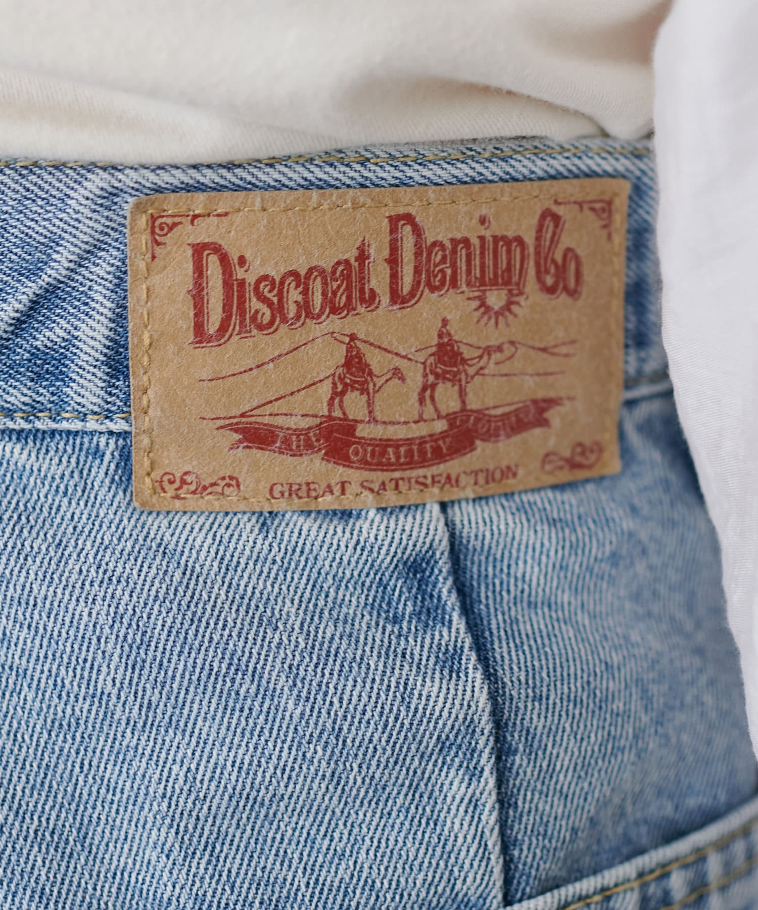 DISCOAT(ディスコート) 【低身長～高身長/6サイズ/オールシーズン◎】USコットンデニムストレートパンツ