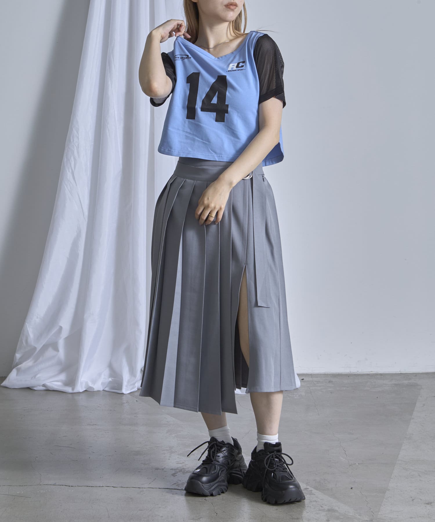 OUTLET(アウトレット) 【RAY CASSIN】ナンバリングルーズTシャツ