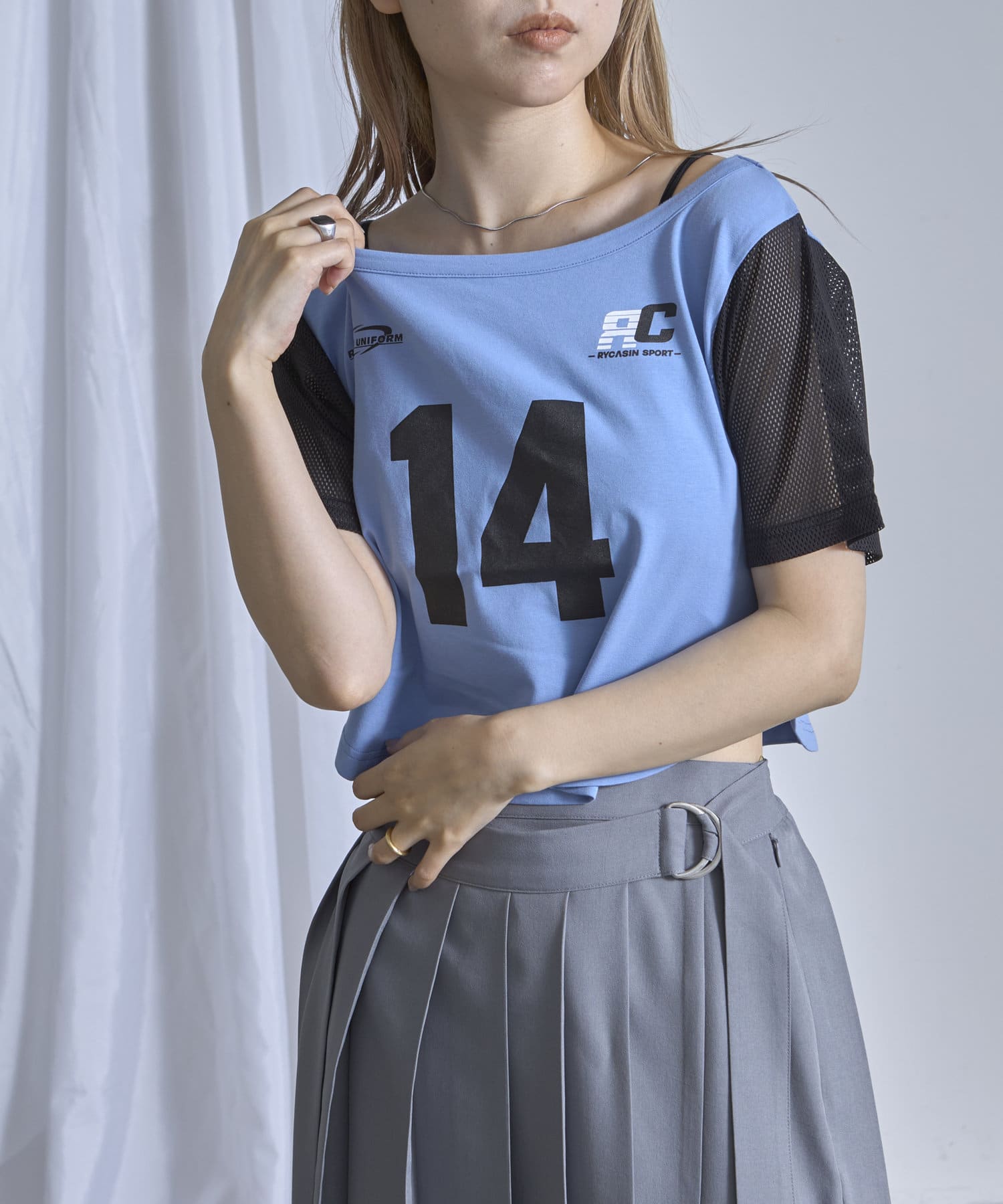 OUTLET(アウトレット) 【RAY CASSIN】ナンバリングルーズTシャツ