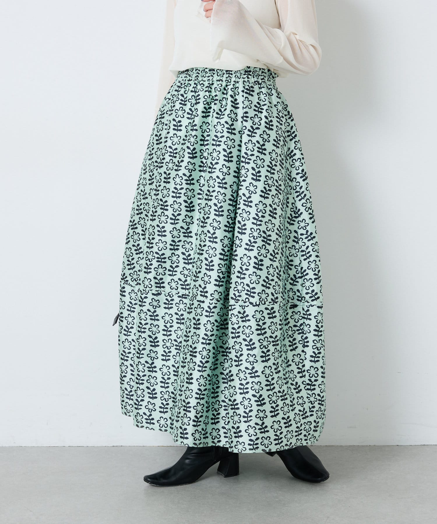 ヌキテパ　ロングワンピース　 ne Quittez pas ne Quittez pas (ヌキテパ) ロング ワンピース Cotton Lurex Stripe