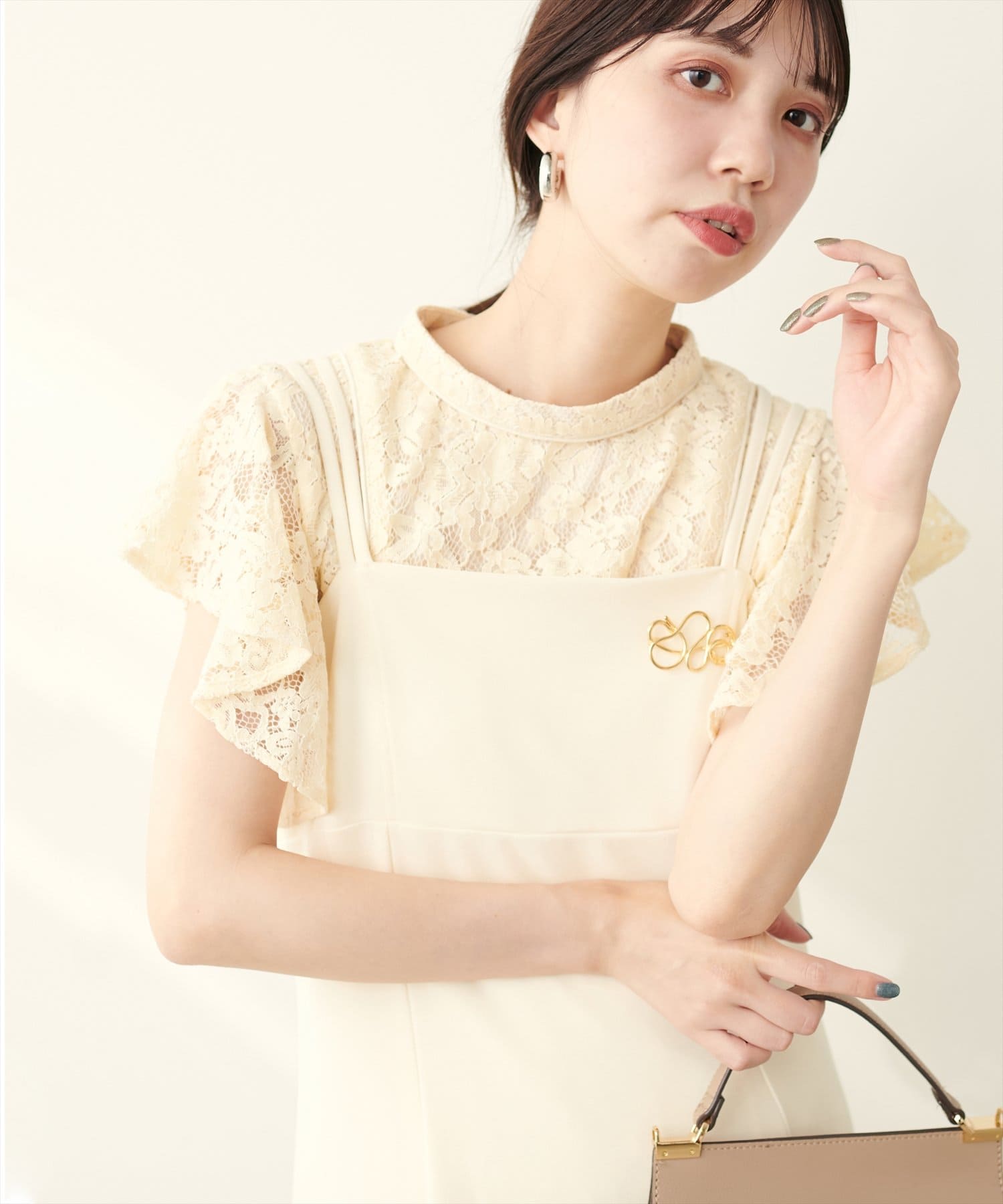 ラッフルレース SETUP ブラウス ラッフルレース SETUP ブラウス | NATURAL BEAUTY BASIC